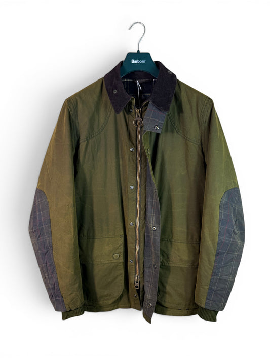 Barbour Digby Wax Jacket Olive Green Size L Vintage