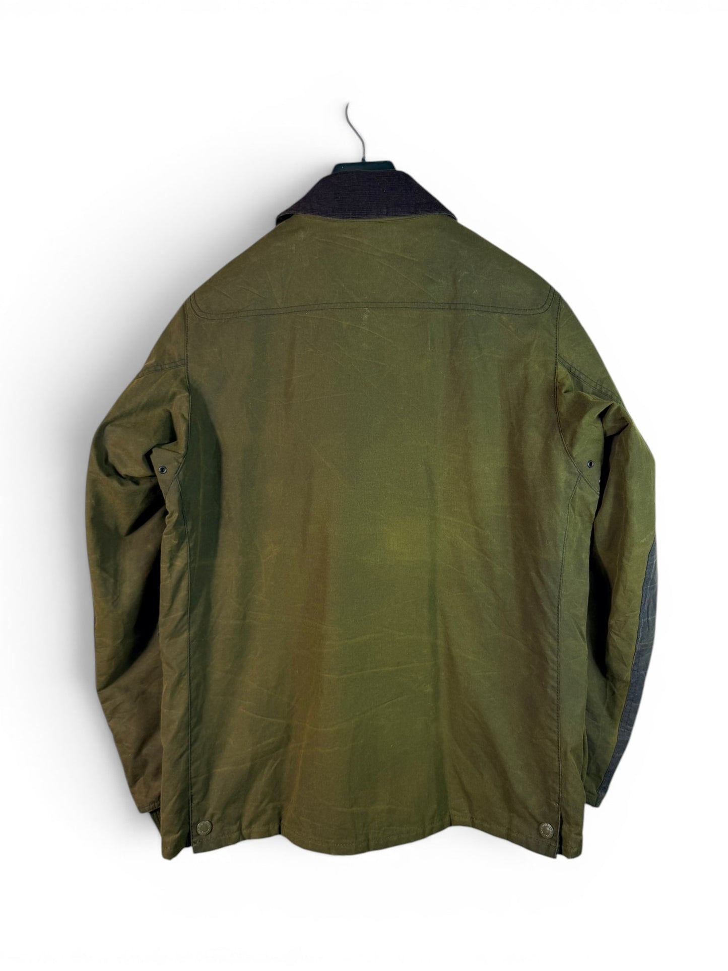 Barbour Digby Wax Jacket Olive Green Size L Vintage