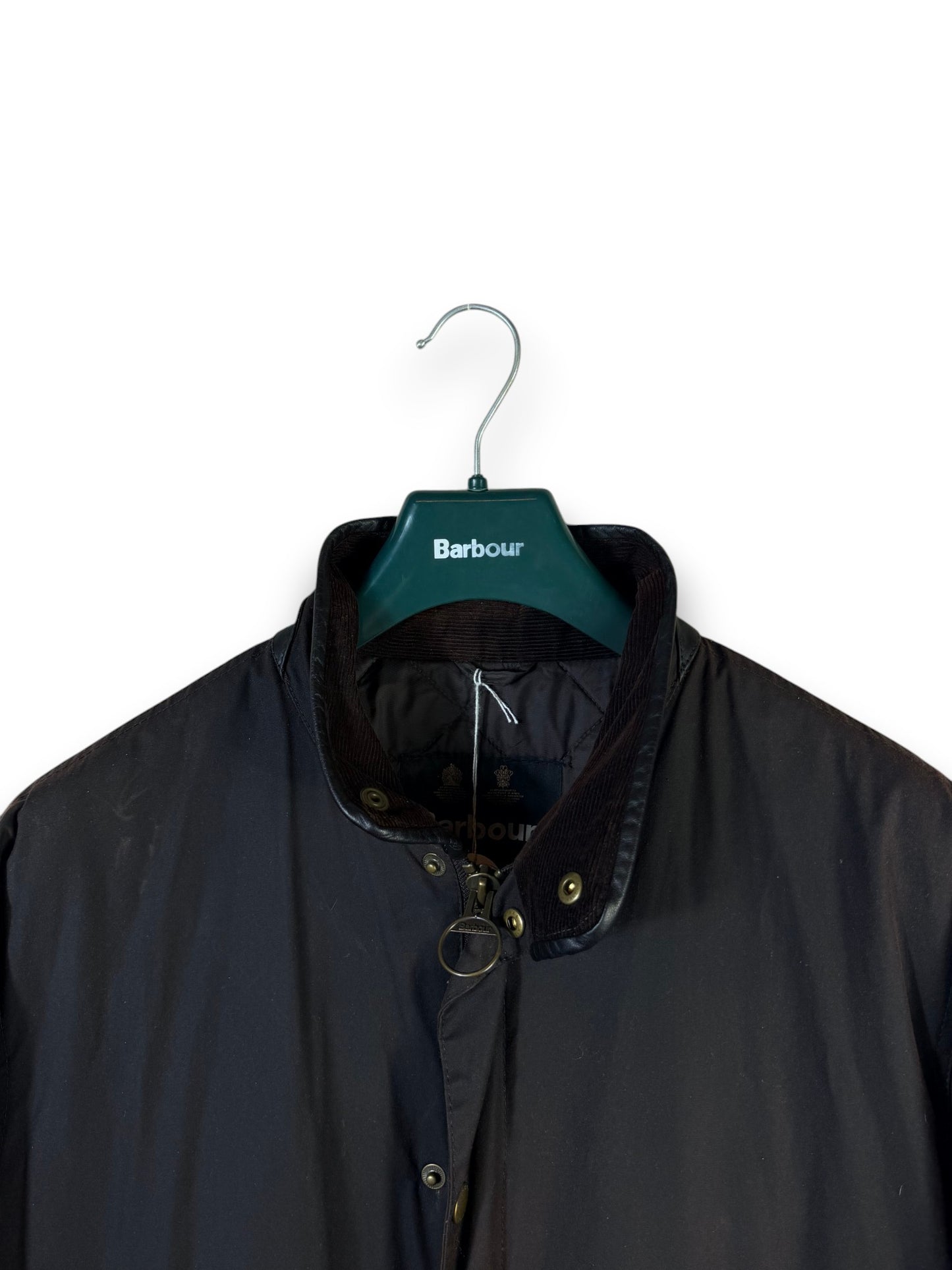 Barbour Prestbury Wax Jacket Brown XXL Quilted Lined