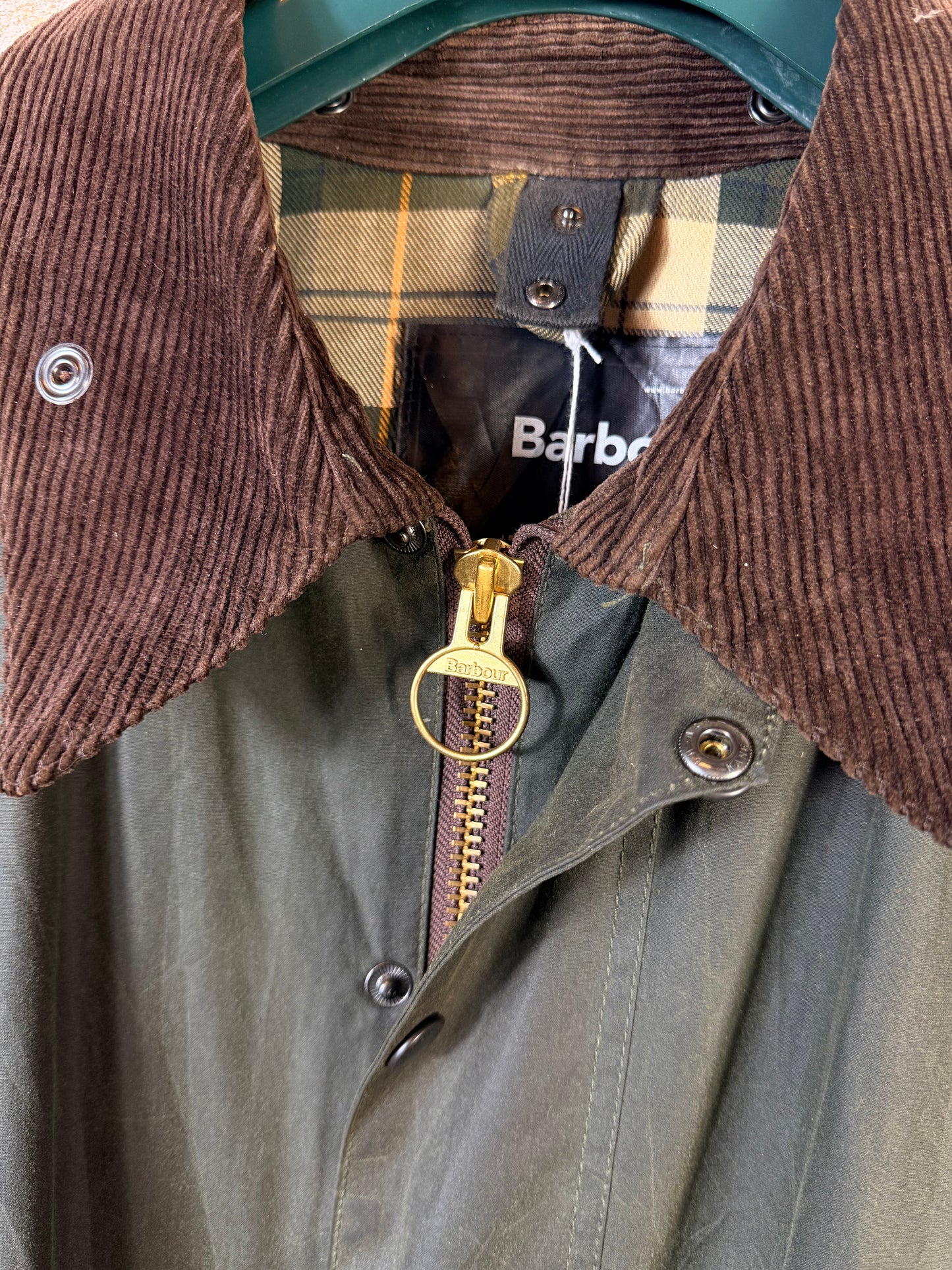 Barbour Beaufort Wax Jacket Sage Green C52 XXL