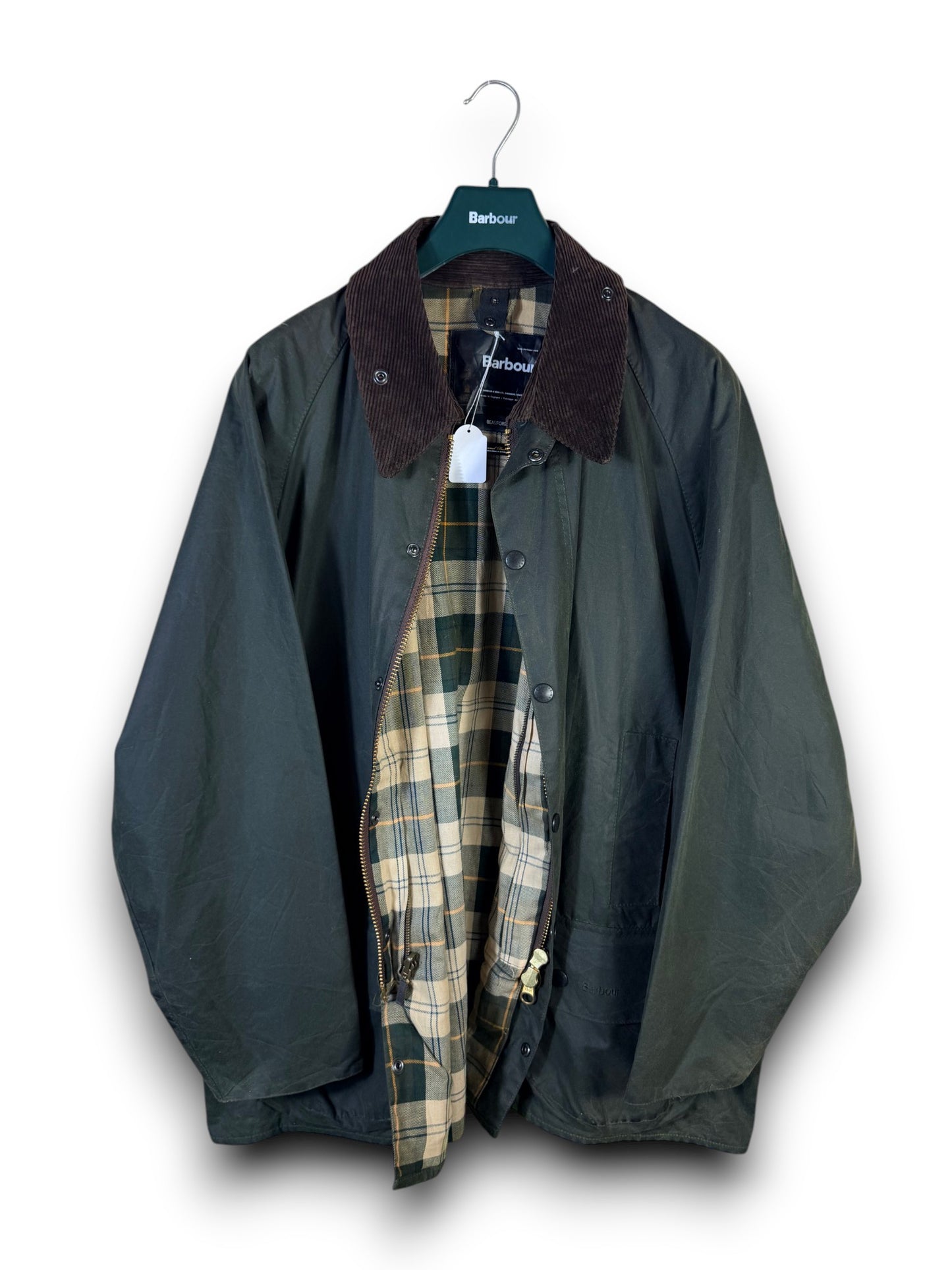 Barbour Beaufort Wax Jacket Sage Green C52 XXL
