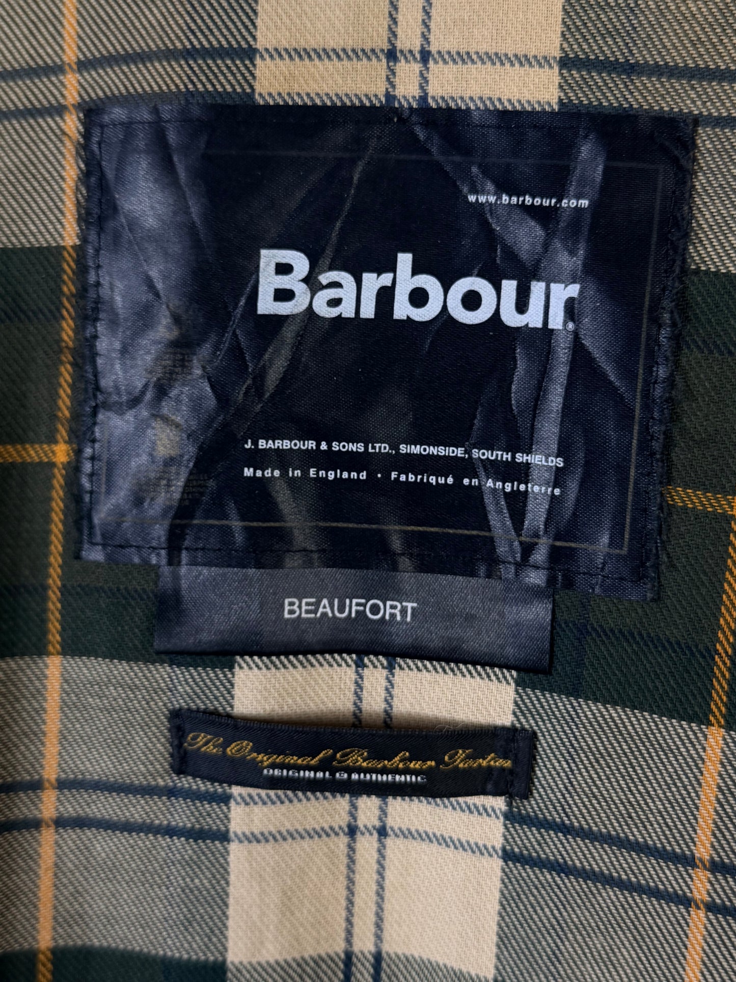 Barbour Beaufort Wax Jacket Sage Green C52 XXL
