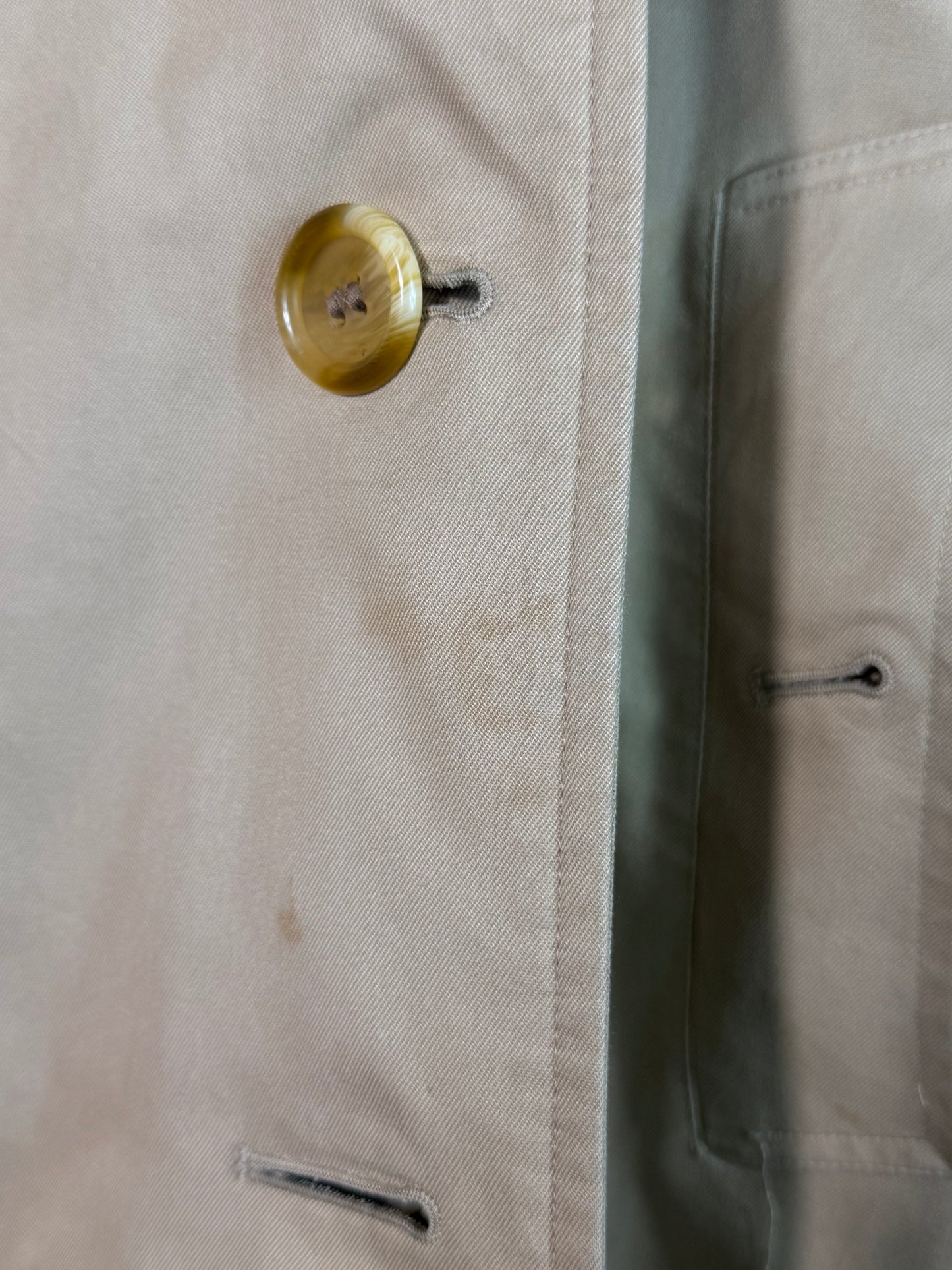 Burberrys’ Vintage Long Trench Coat – Women’s UK10 – Made in England