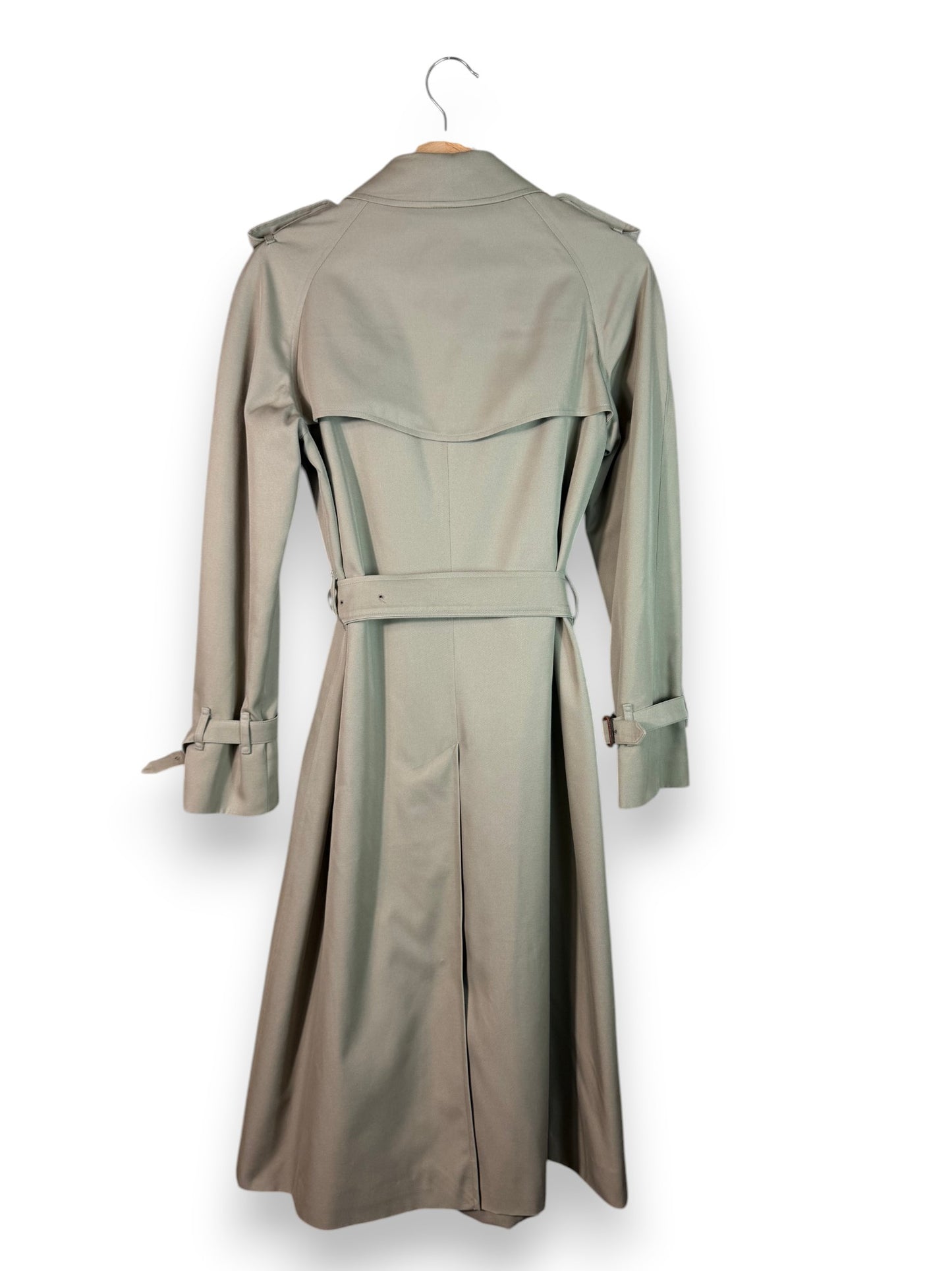 Burberrys’ Vintage Long Trench Coat – Women’s UK10 M– Made in England