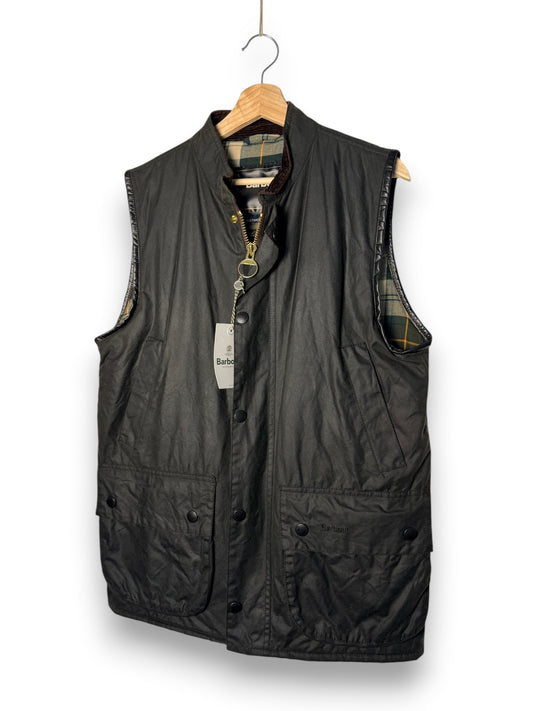 Barbour Westmorland Wax Vest Sage Green – Medium – New With Tags