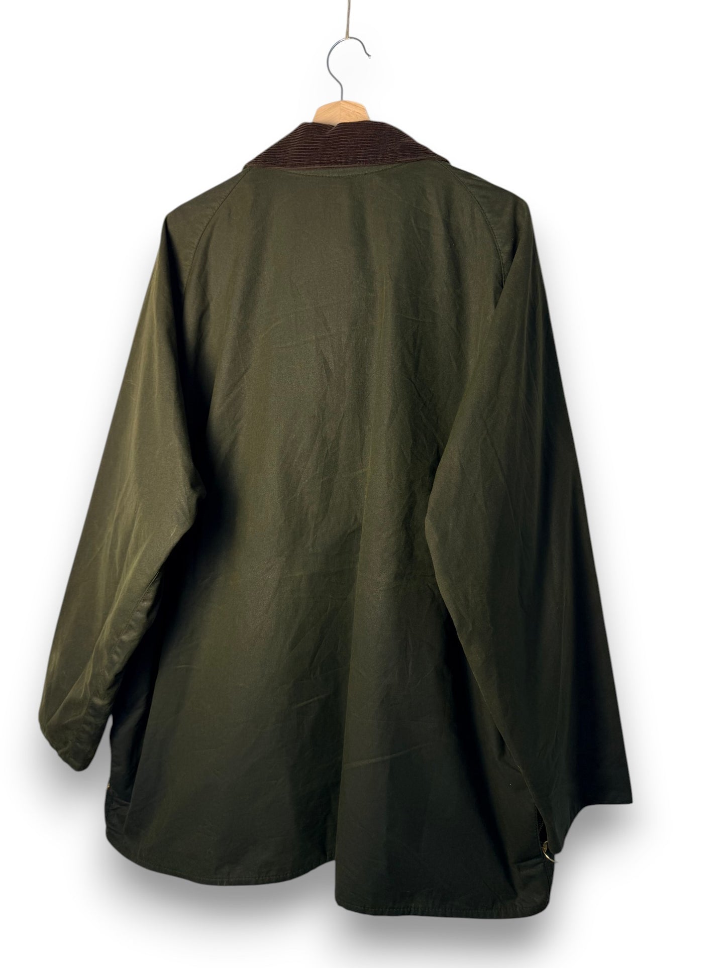 Vintage 1995 Barbour Beaufort Wax Jacket C50 Sage Green Made in England XXL