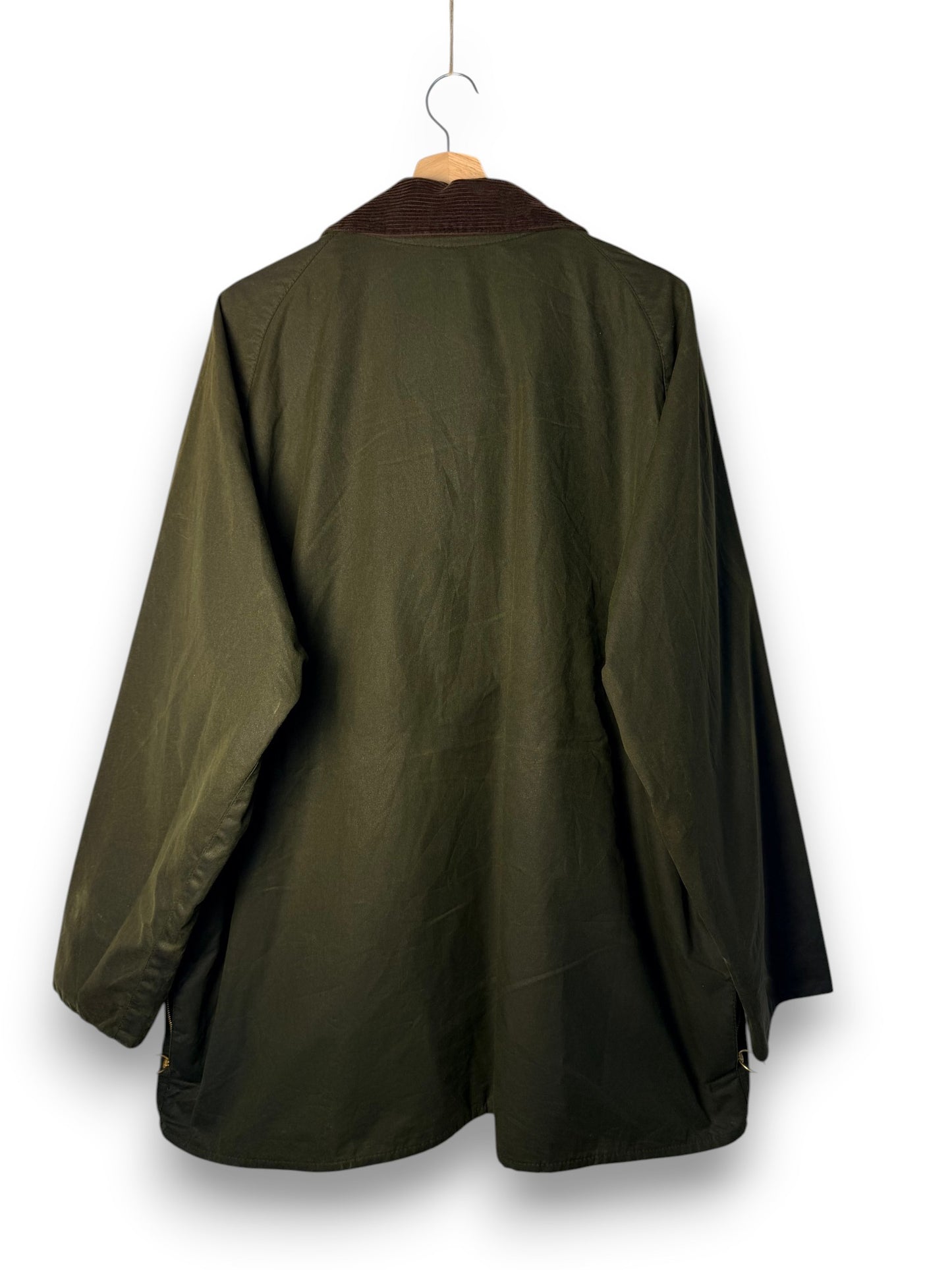 Vintage 1995 Barbour Beaufort Wax Jacket C50 Sage Green Made in England XXL