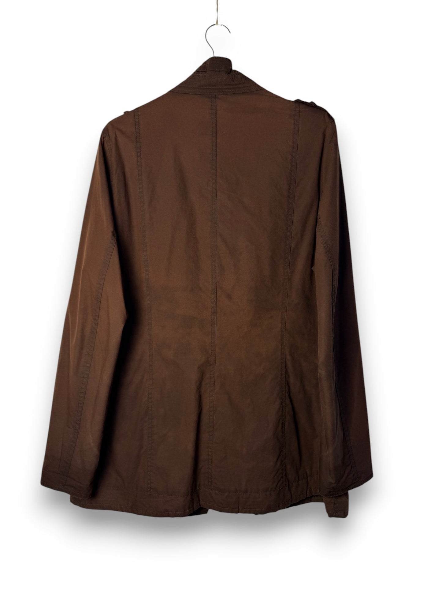 Barbour Lightweight Wax Jacket Rust Brown Utility Style UK18 XXL Vintage