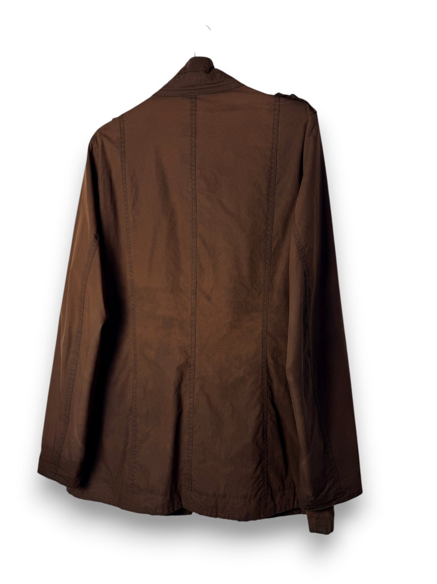 Barbour Lightweight Wax Jacket Rust Brown Utility Style UK18 XXL Vintage