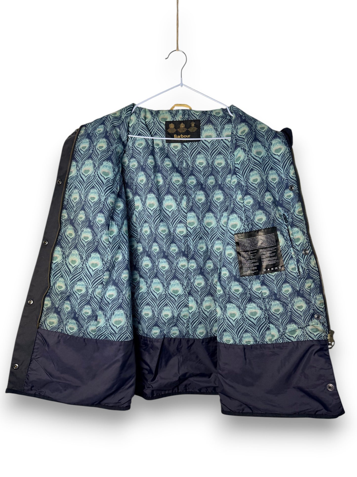 Barbour Kate Liberty Print Wax Jacket Navy UK20 / XXL