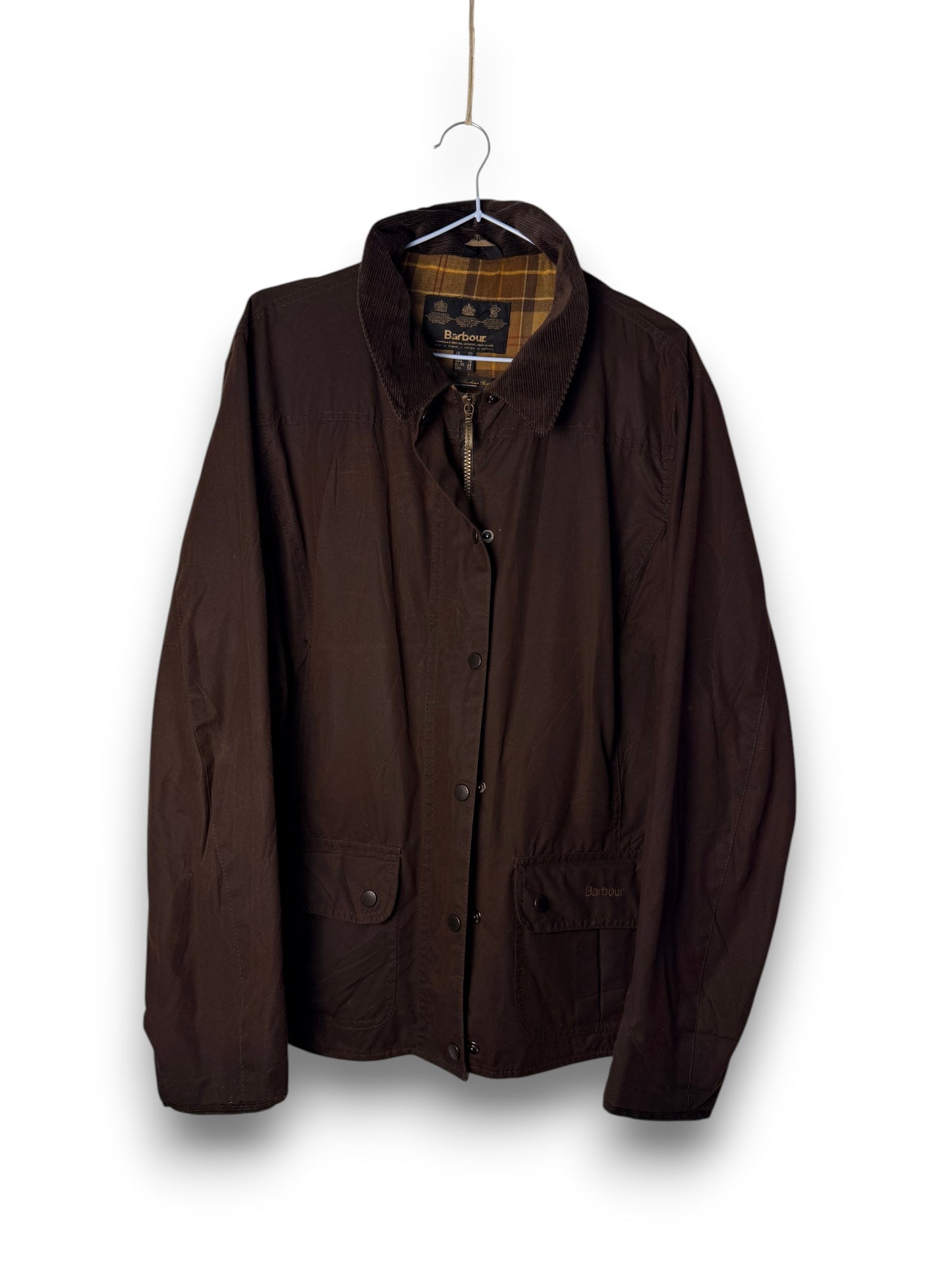 Barbour Utility 2 Pocket Wax Jacket – Rust Brown – UK 20 / XL