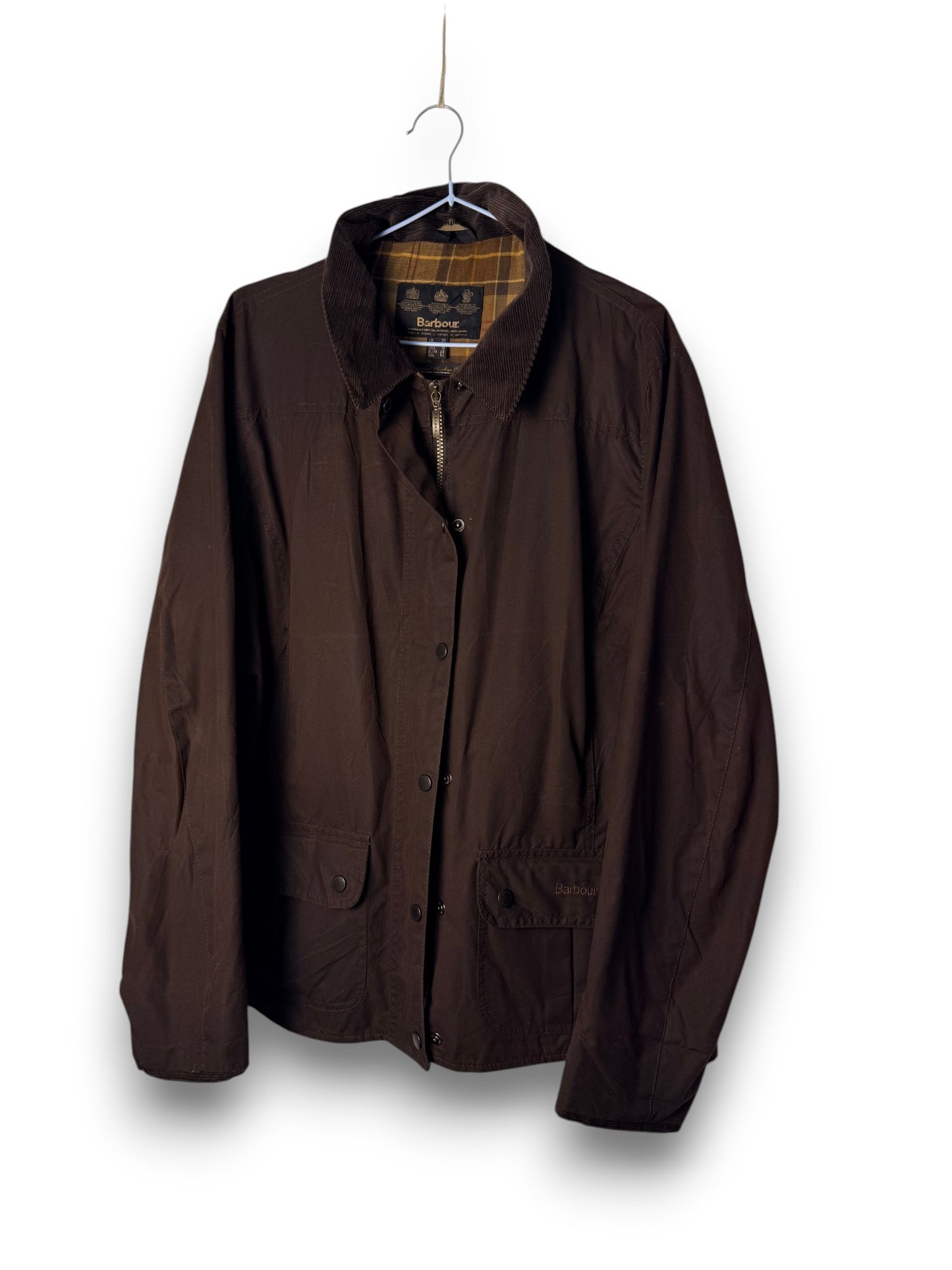 Barbour Utility 2 Pocket Wax Jacket – Rust Brown – UK 20 / XL