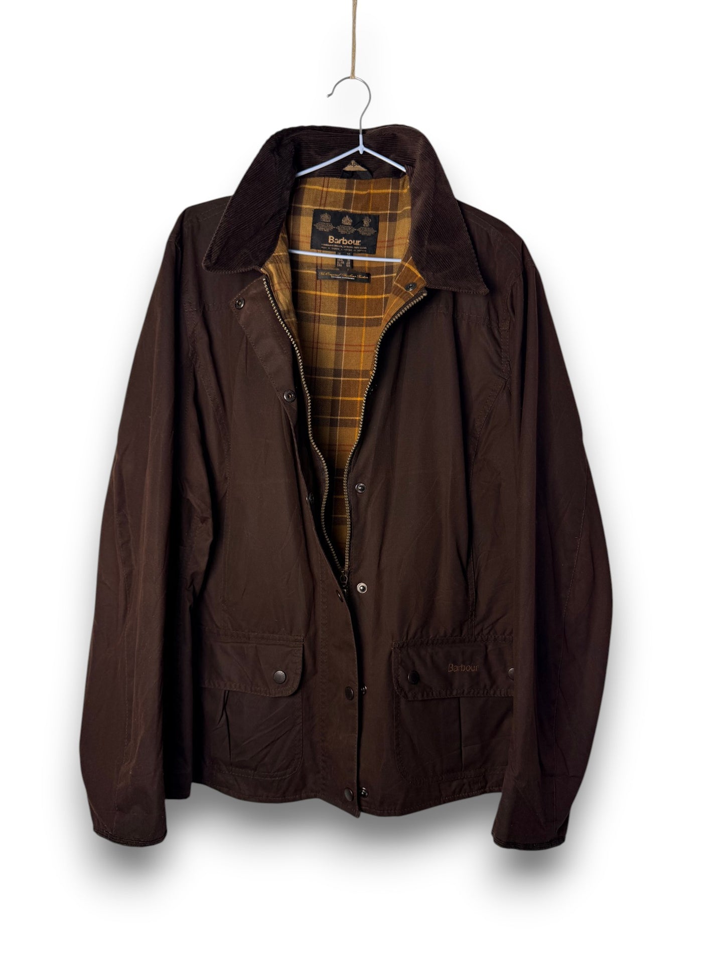 Barbour Utility 2 Pocket Wax Jacket – Rust Brown – UK 20 / XL