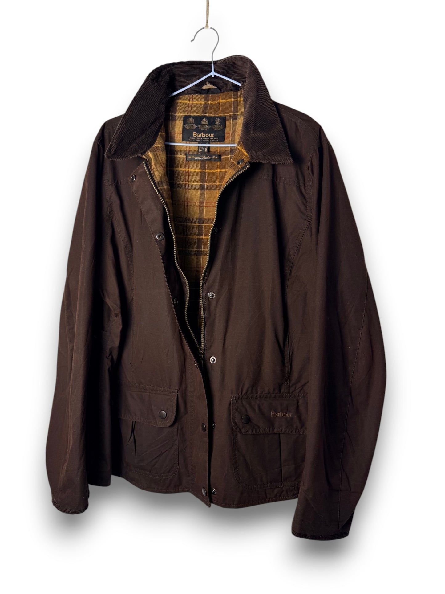 Barbour Utility 2 Pocket Wax Jacket – Rust Brown – UK 20 / XL