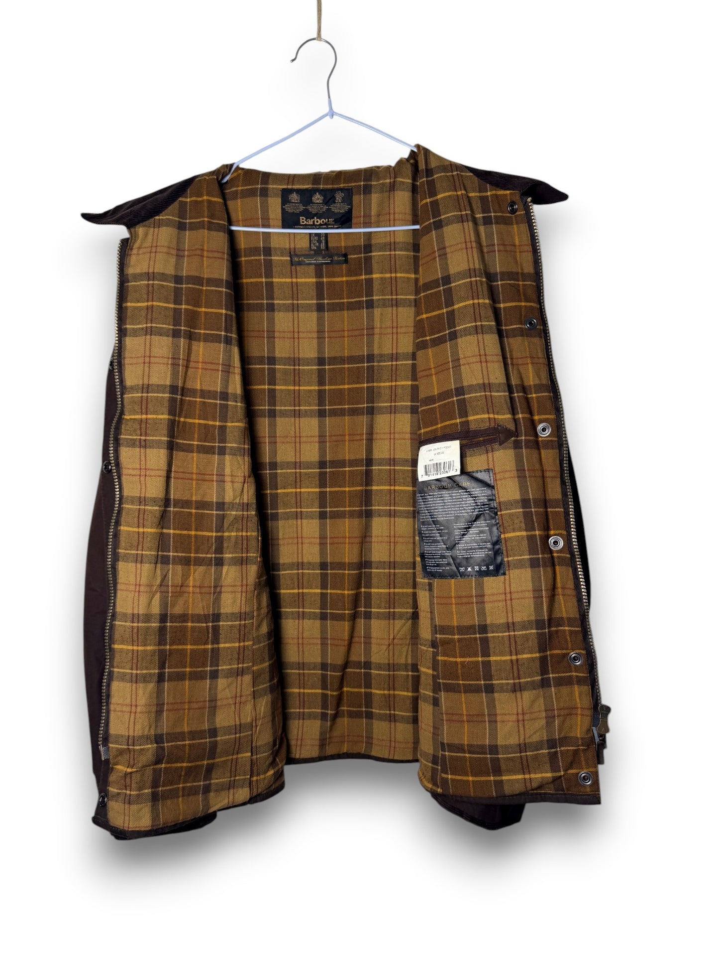 Barbour Utility 2 Pocket Wax Jacket – Rust Brown – UK 20 / XL
