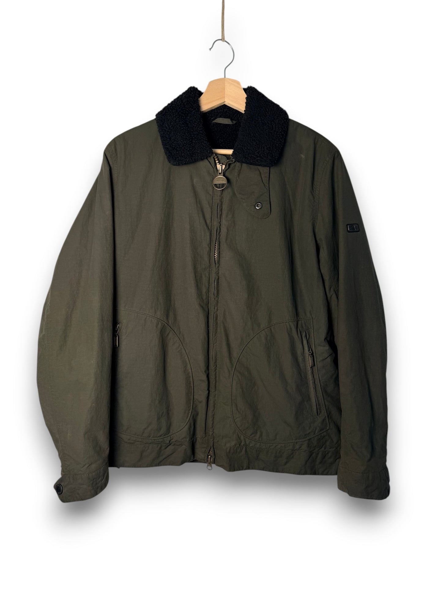 Barbour International Sherpa Jacket – Grey – Size S