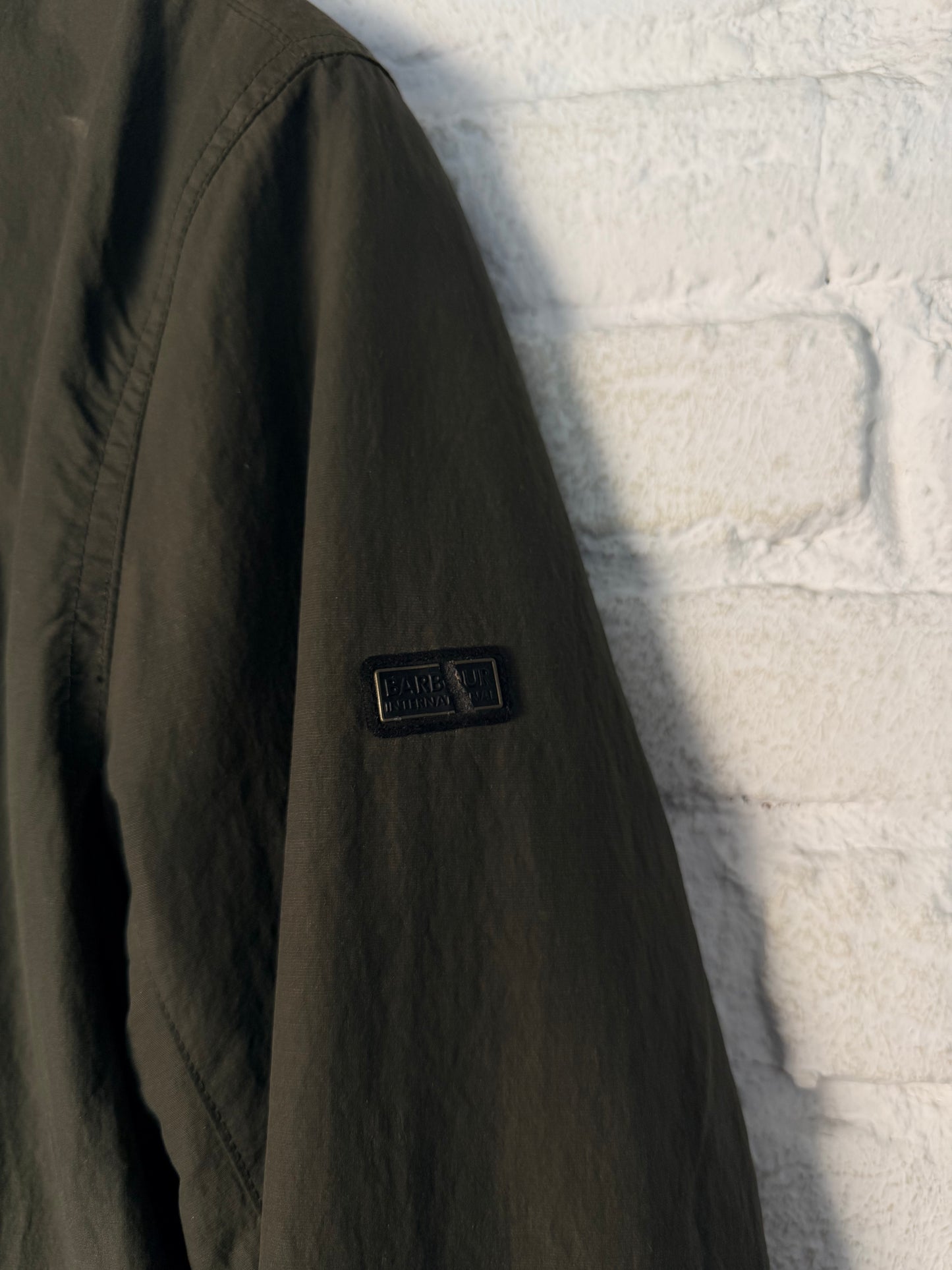 Barbour International Sherpa Jacket – Grey – Size S