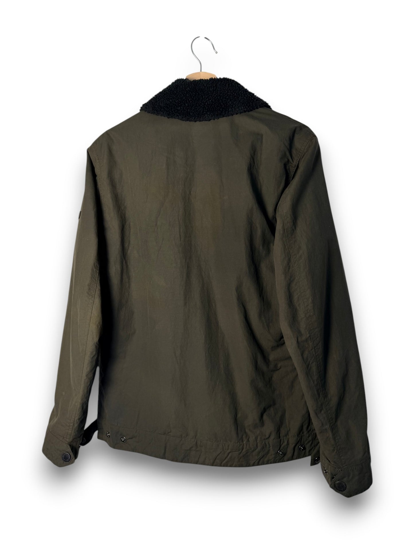 Barbour International Sherpa Jacket – Grey – Size S