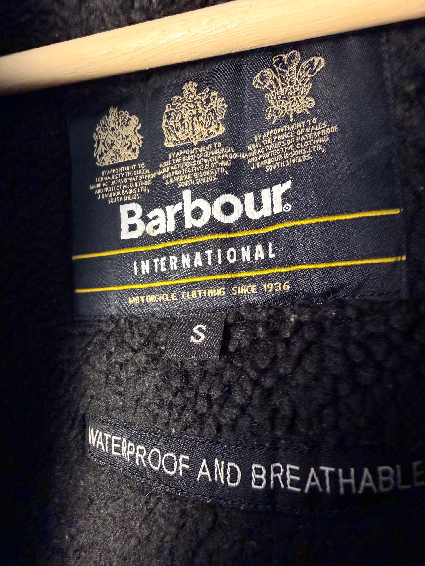 Barbour International Sherpa Jacket – Grey – Size S