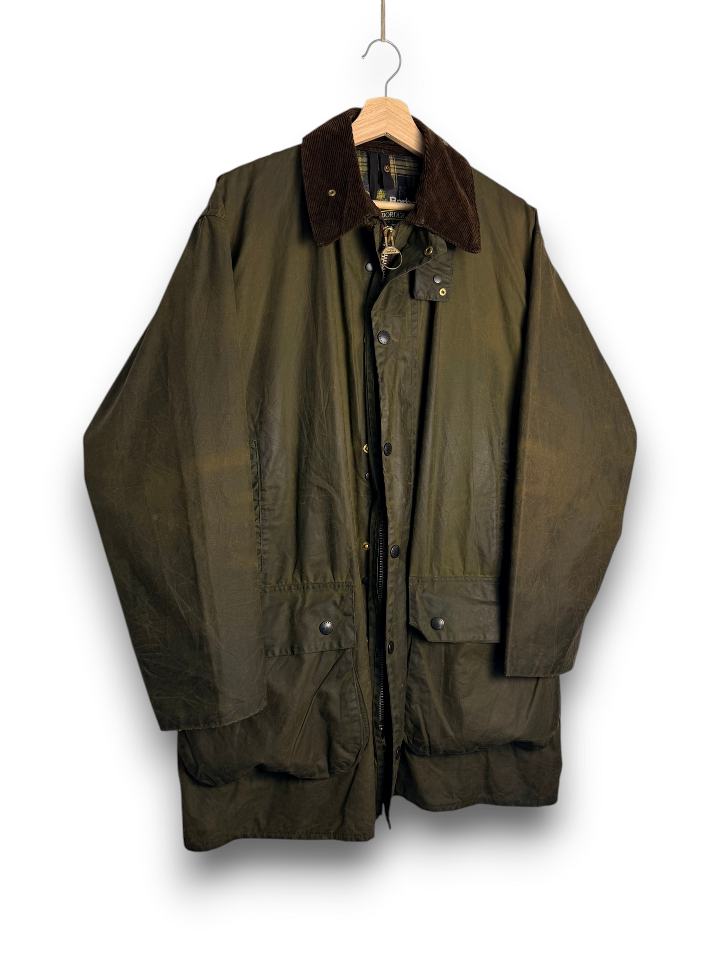 Barbour Border 1986 Sage Green C42 / L-XL Vintage Made in England