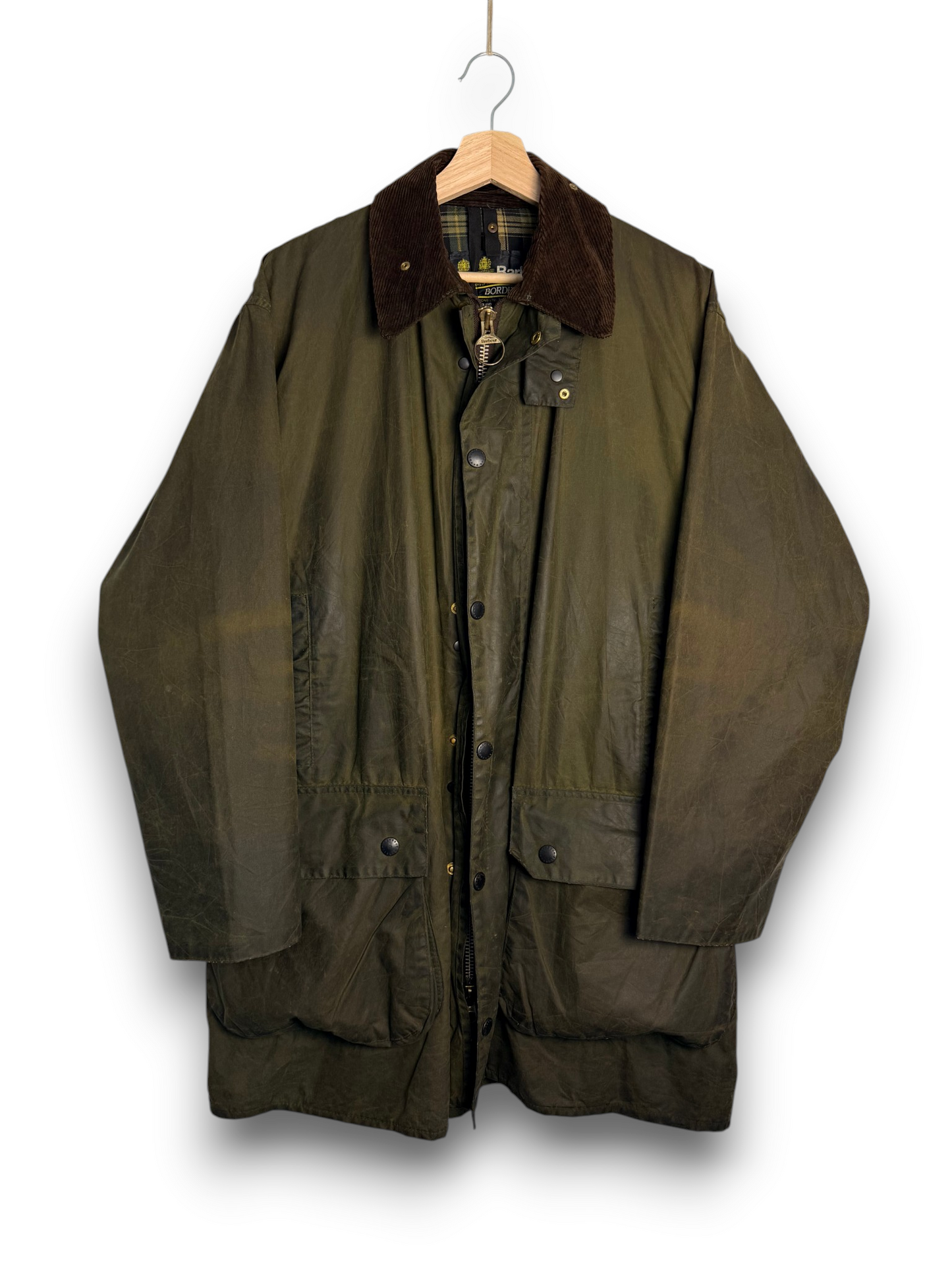 Barbour Border 1986 Sage Green C42 / L-XL Vintage Made in England