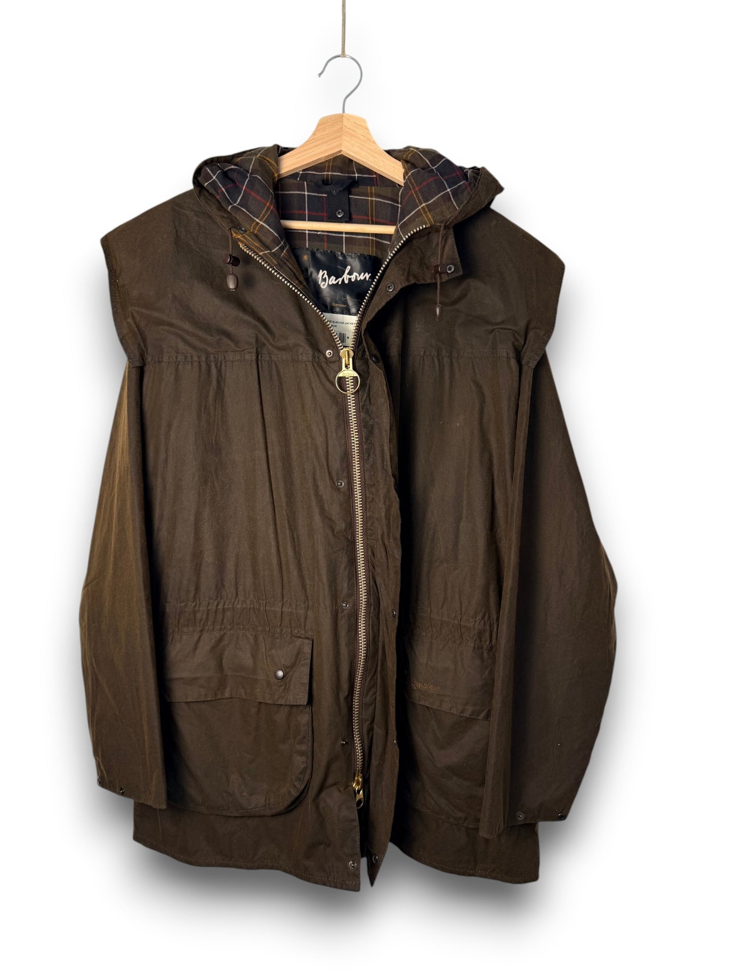 Barbour Classic Durham Wax Jacket – Olive – C44 / XL