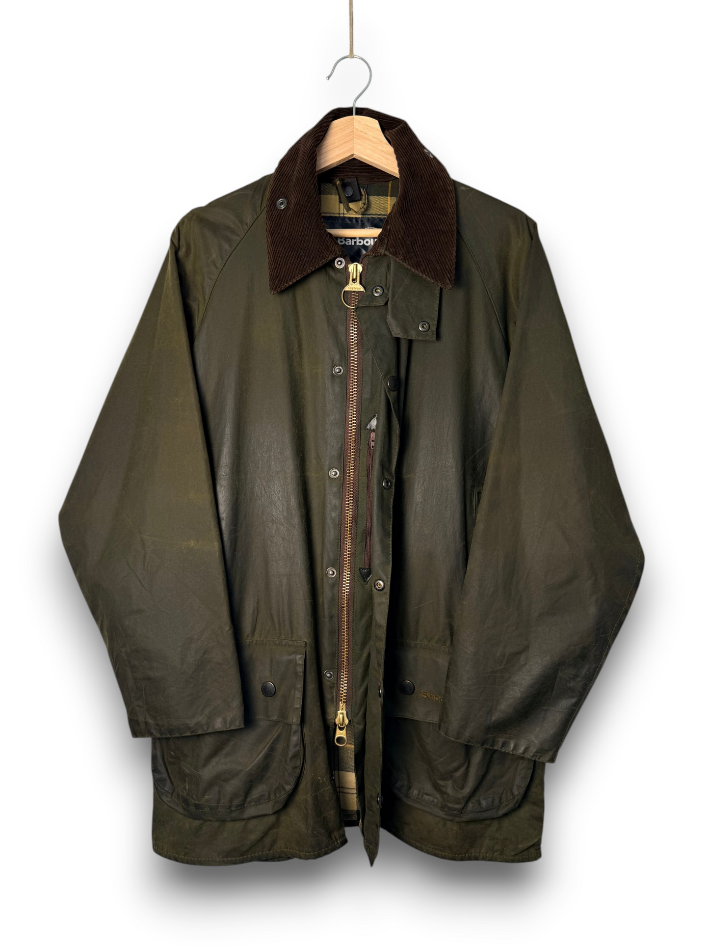 Barbour Beaufort 2000 Sage Green C38 / Medium Vintage Wax Jacket