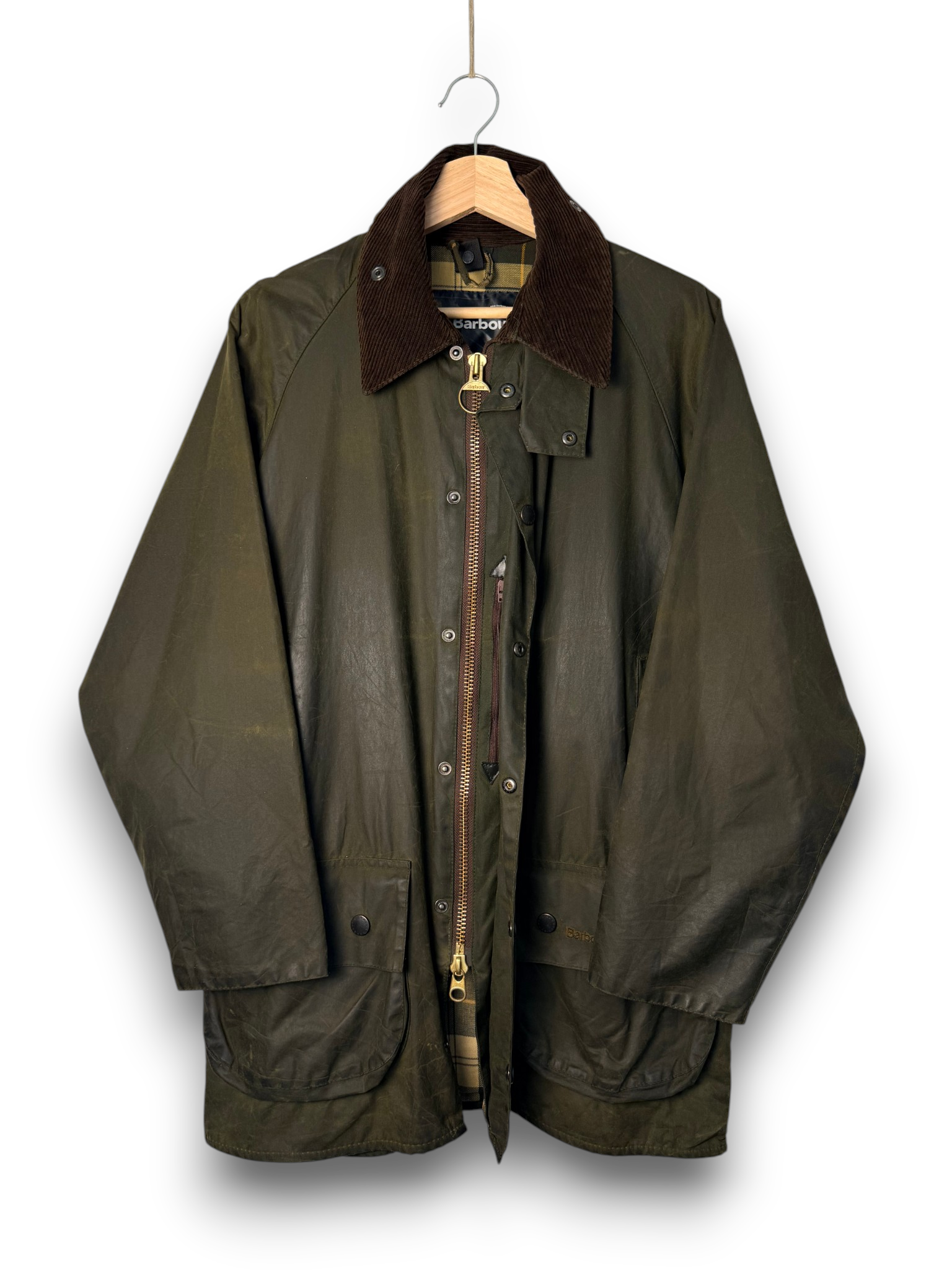 Barbour Beaufort 2000 Sage Green C38 / Medium Vintage Wax Jacket