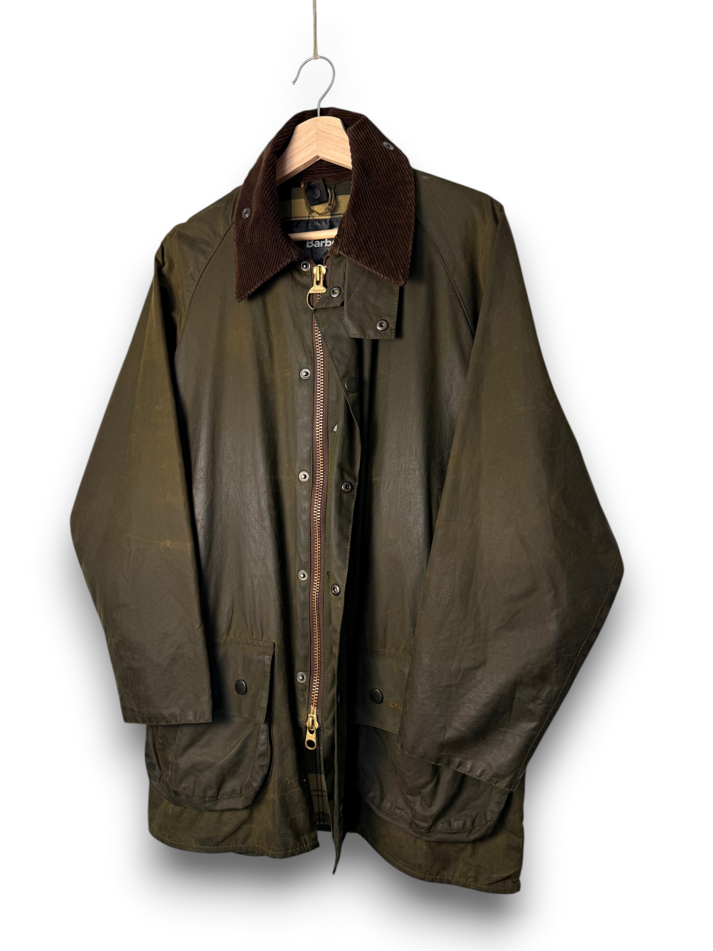 Barbour Beaufort 2000 Sage Green C38 / Medium Vintage Wax Jacket