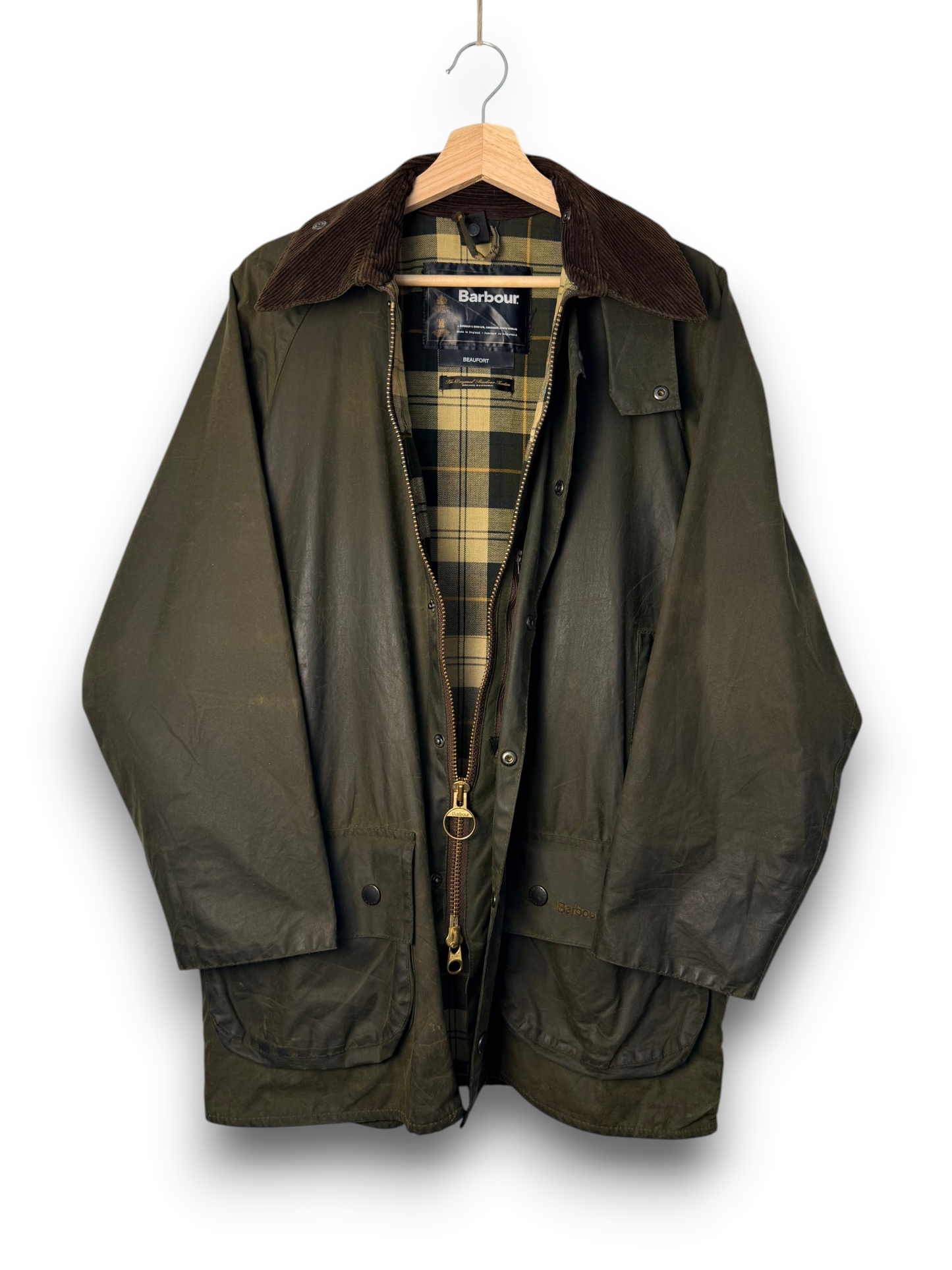 Barbour Beaufort 2000 Sage Green C38 / Medium Vintage Wax Jacket