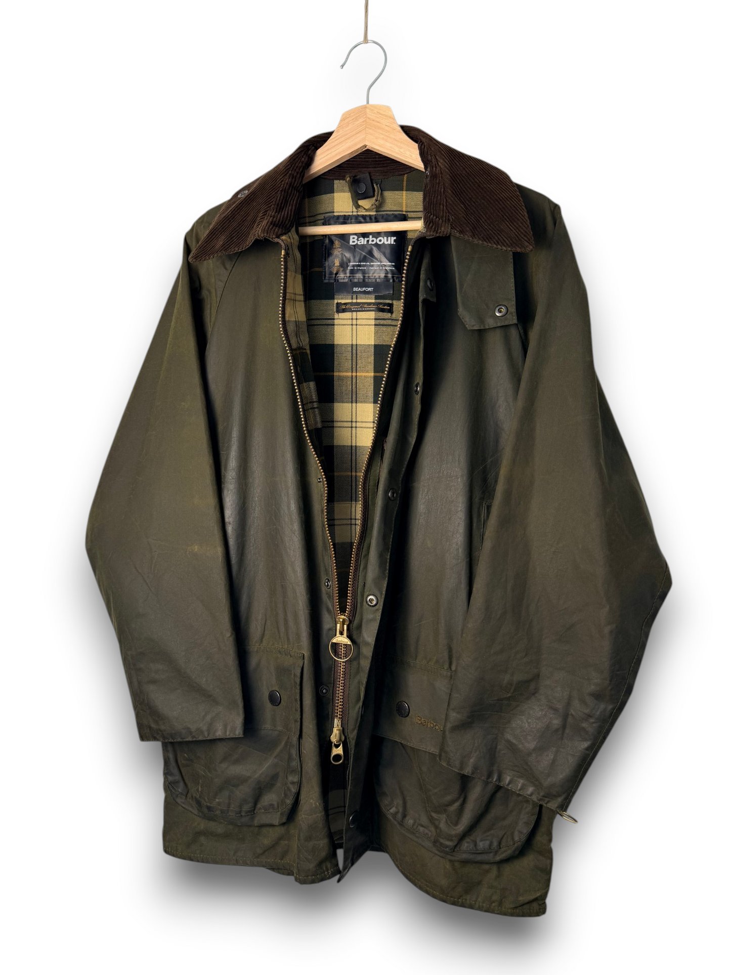 Barbour Beaufort 2000 Sage Green C38 / Medium Vintage Wax Jacket