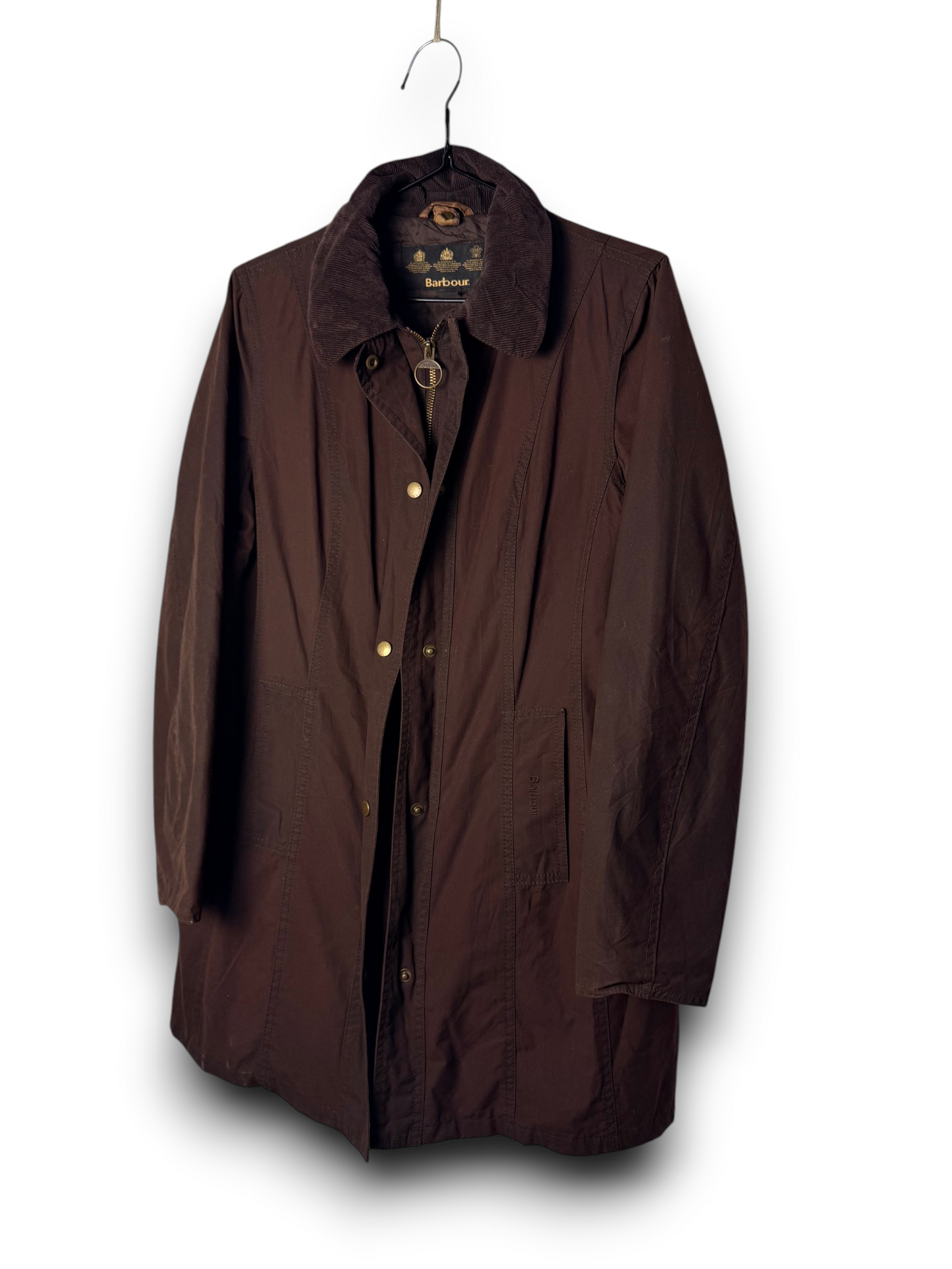 Barbour Lady Belsay Wax Jacket UK10 Size M Rust Brown
