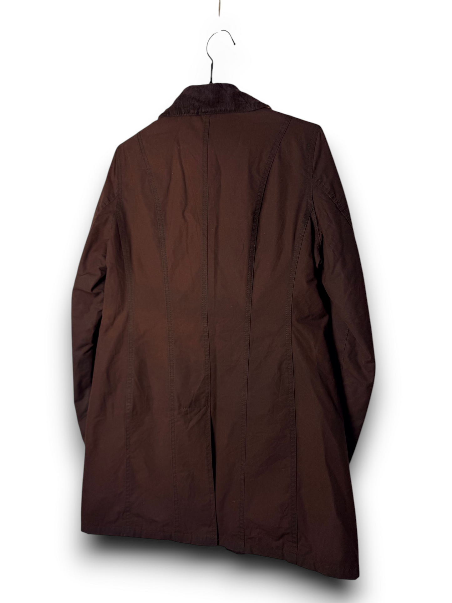 Barbour Lady Belsay Wax Jacket UK10 Size M Rust Brown