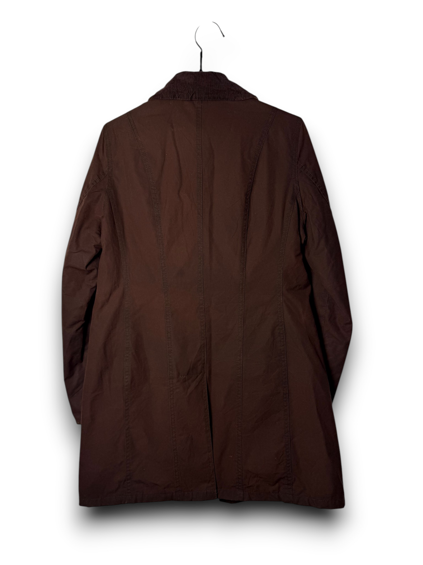 Barbour Lady Belsay Wax Jacket UK10 Size M Rust Brown
