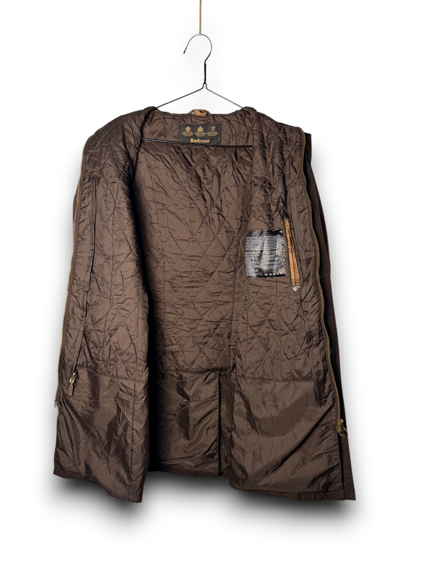 Barbour Lady Belsay Wax Jacket UK10 Size M Rust Brown