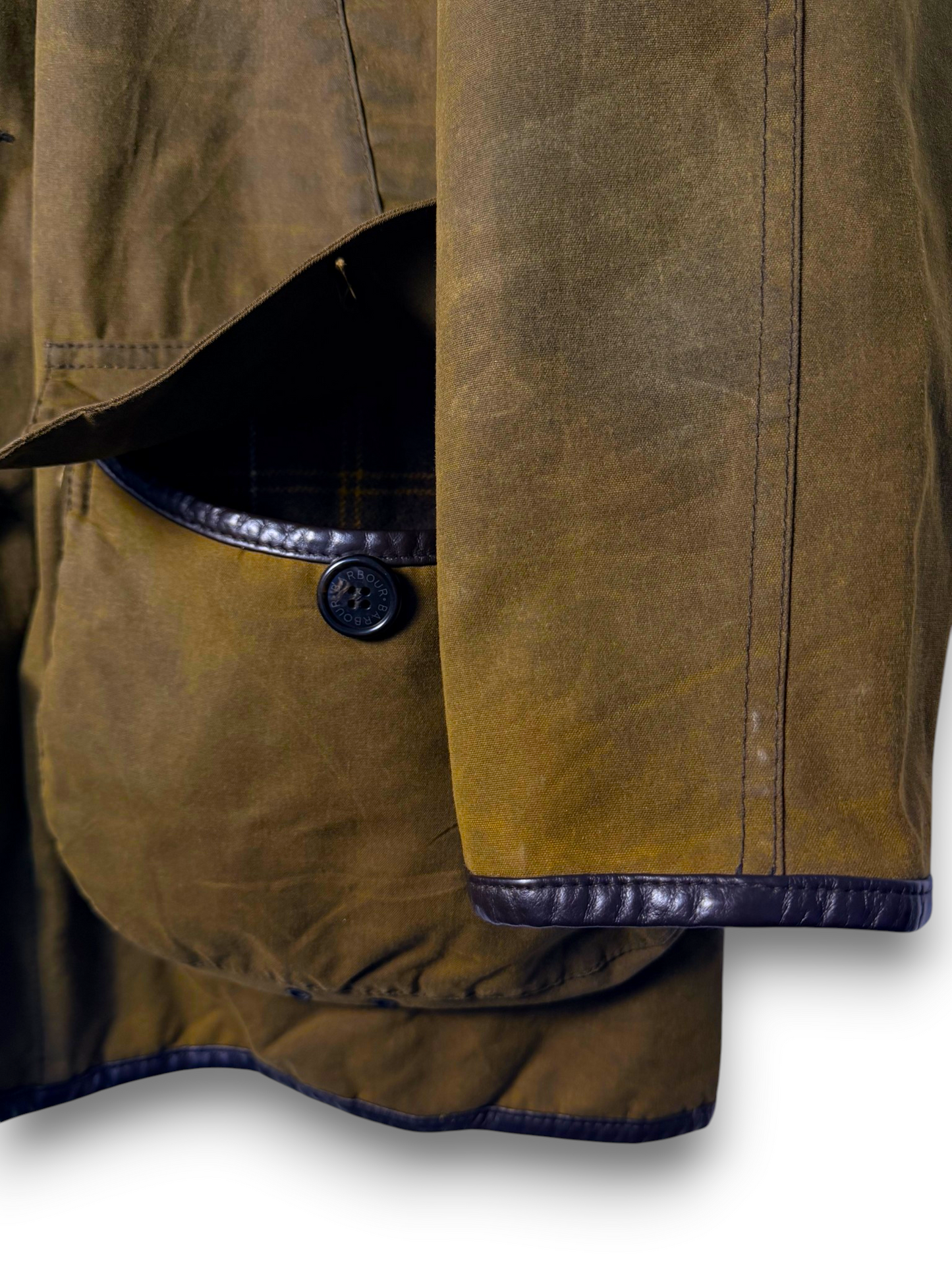 Barbour Longhurst XL Olive Vintage Wax Jacket