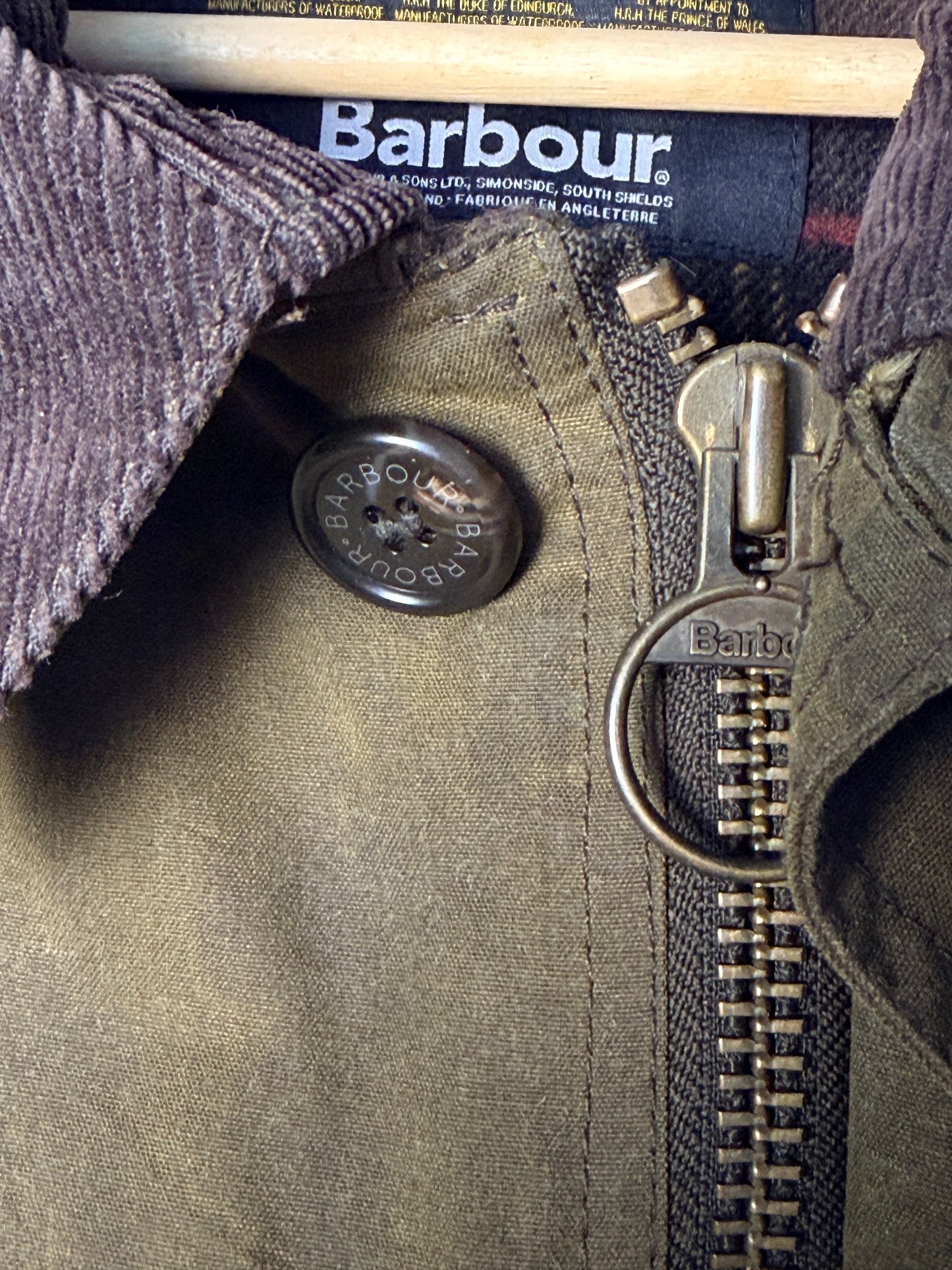 Barbour Longhurst XL Olive Vintage Wax Jacket