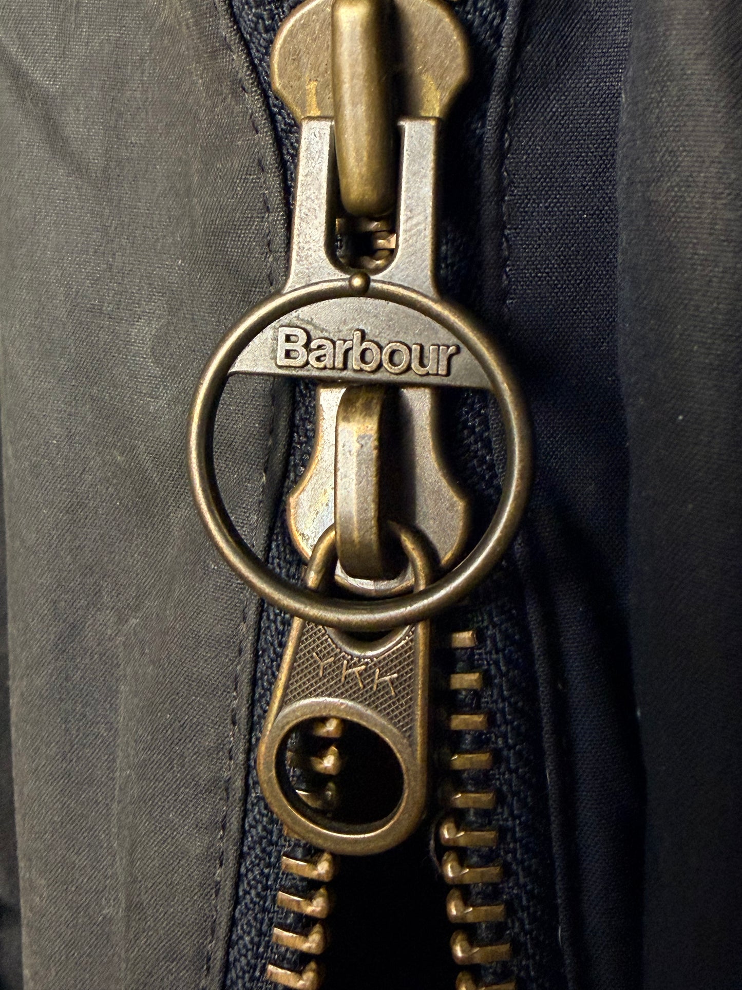 Barbour Ashby Wax Jacket Navy Blue L Vintage Slim Fit Cotton UK Heritage