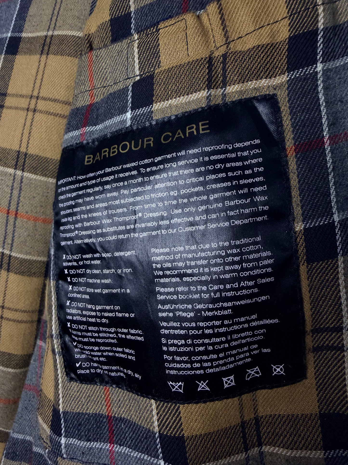 Barbour Ashby Wax Jacket Navy Blue L Vintage Slim Fit Cotton UK Heritage