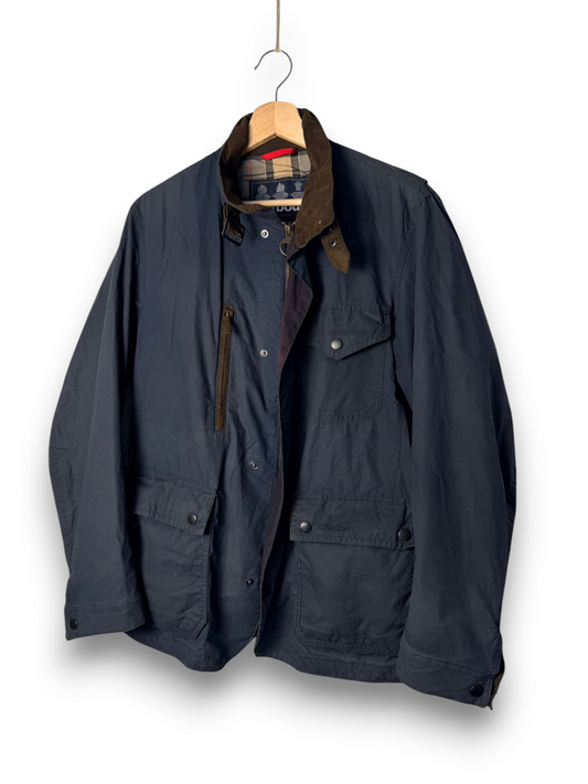 Barbour Kenmore Lightweight Wax Jacket Blue S – Lightweight Waxed Jacket