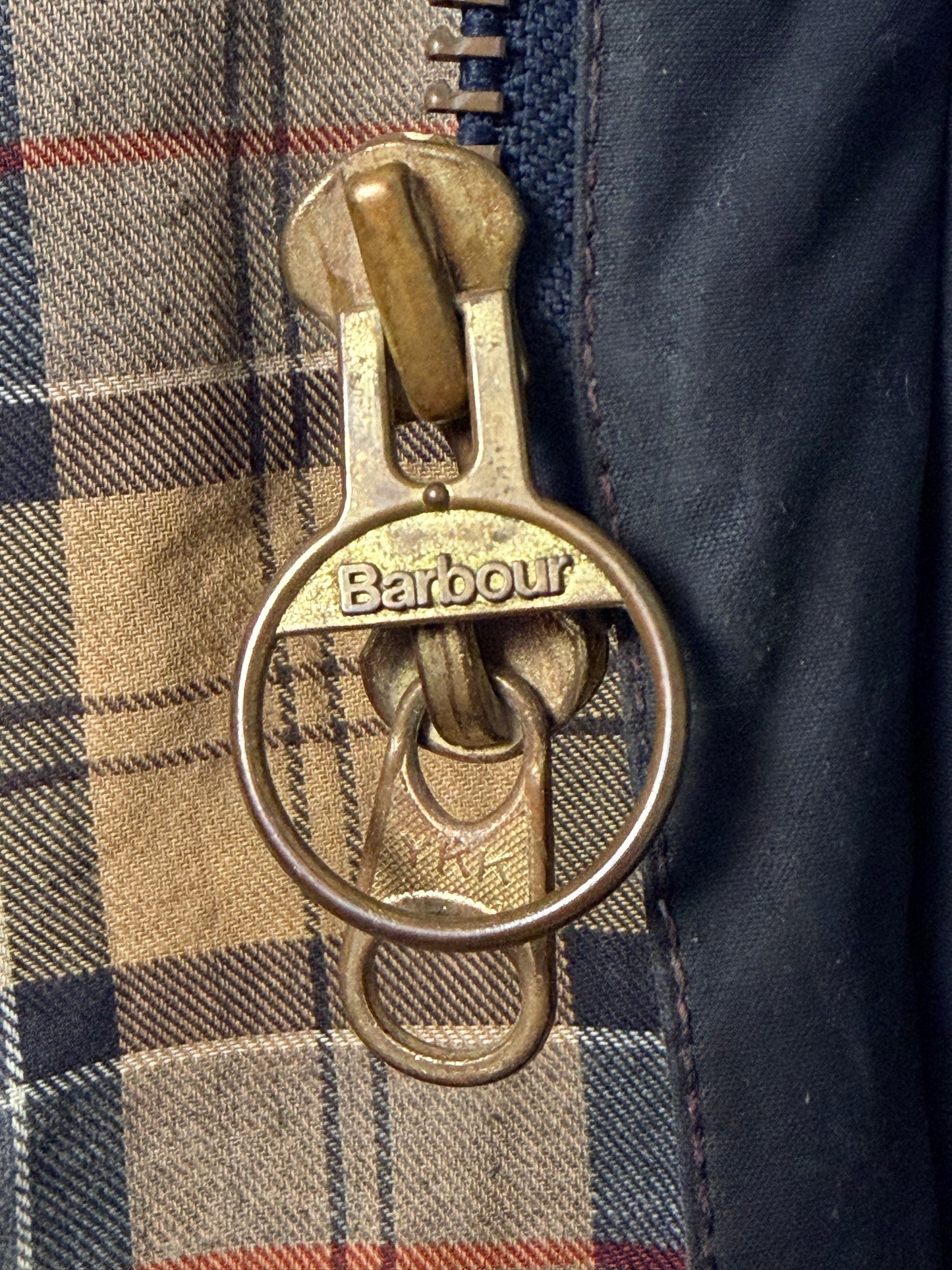 Vintage Barbour Beaufort C46 XL Navy Wax Jacket Made in England Heritage