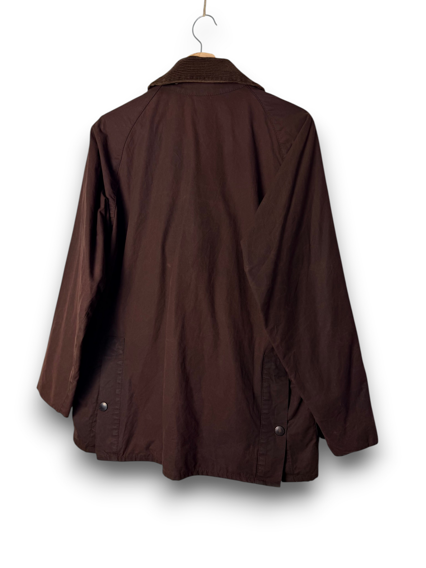 Vintage Barbour Bedale Wax Jacket Brown C38 Medium 1996 Made in England