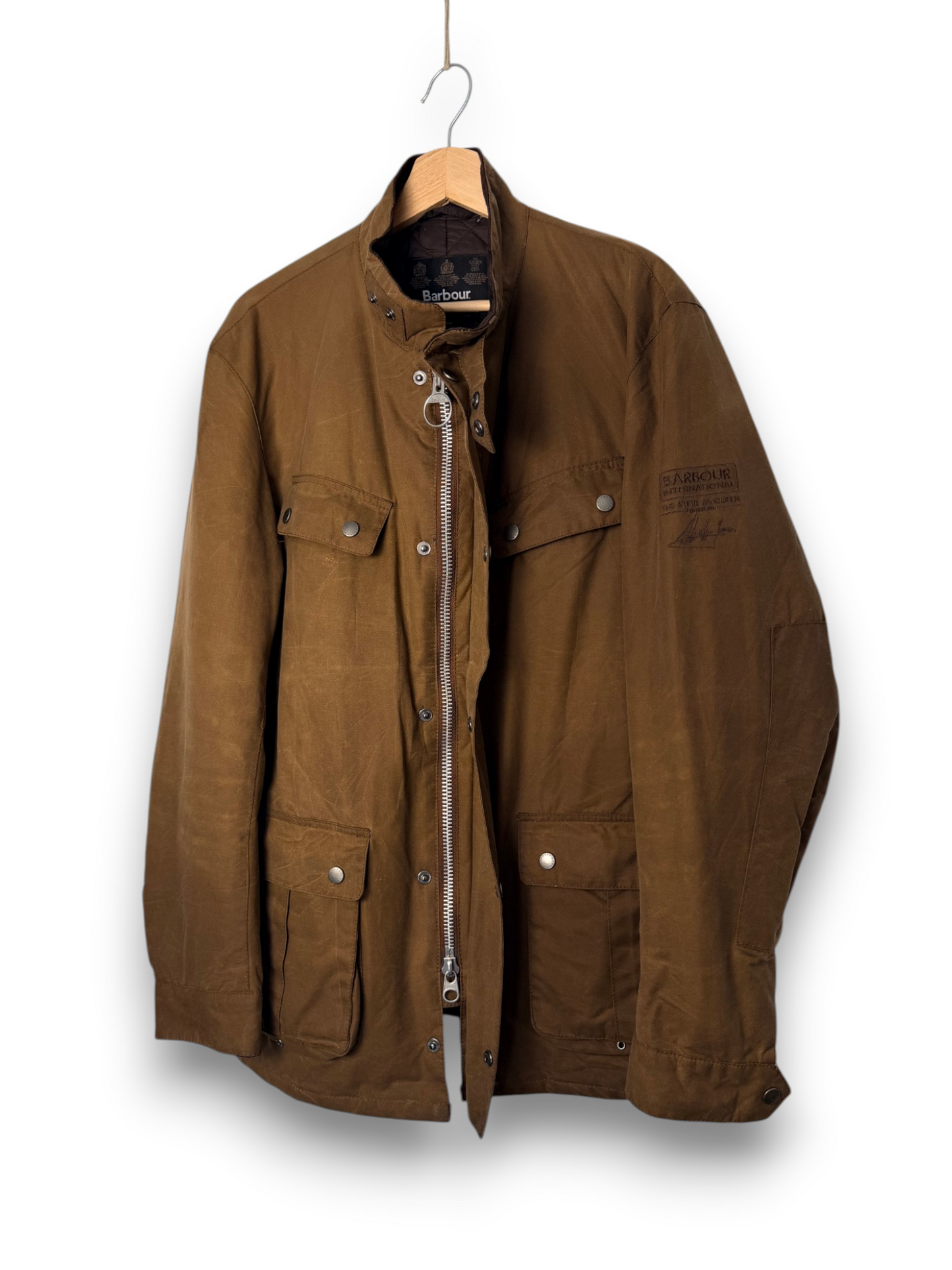 Barbour Duke Steve McQueen Collection Wax Jacket Sandstone XL