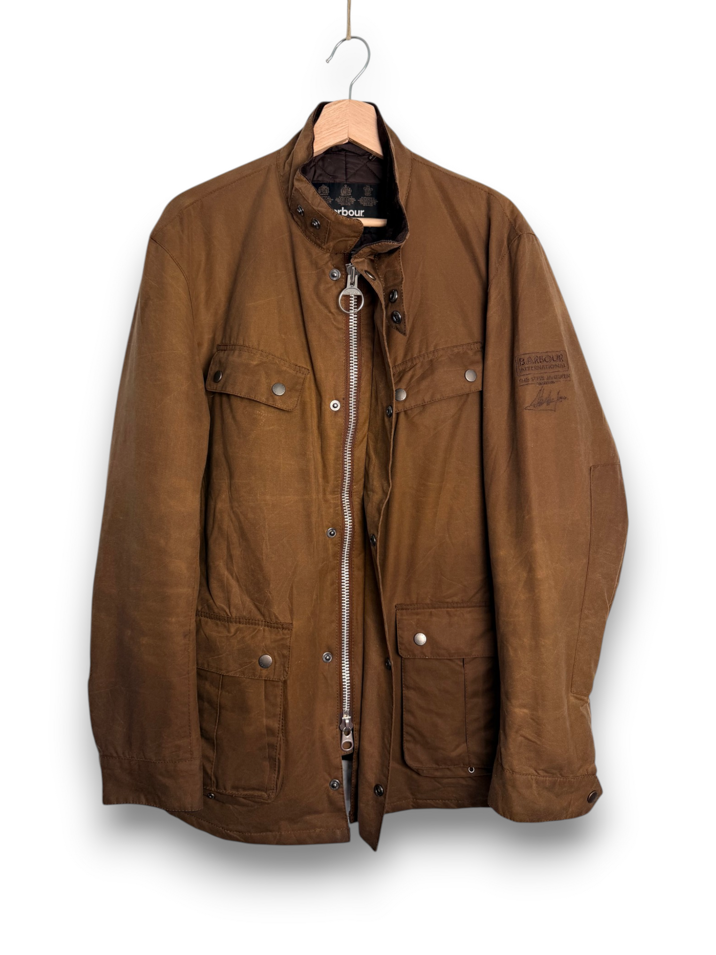 Barbour Duke Steve McQueen Collection Wax Jacket Sandstone XL