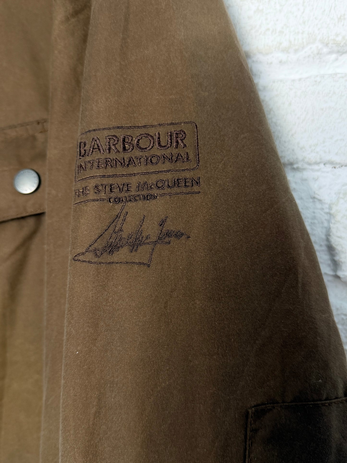 Barbour Duke Steve McQueen Collection Wax Jacket Sandstone XL