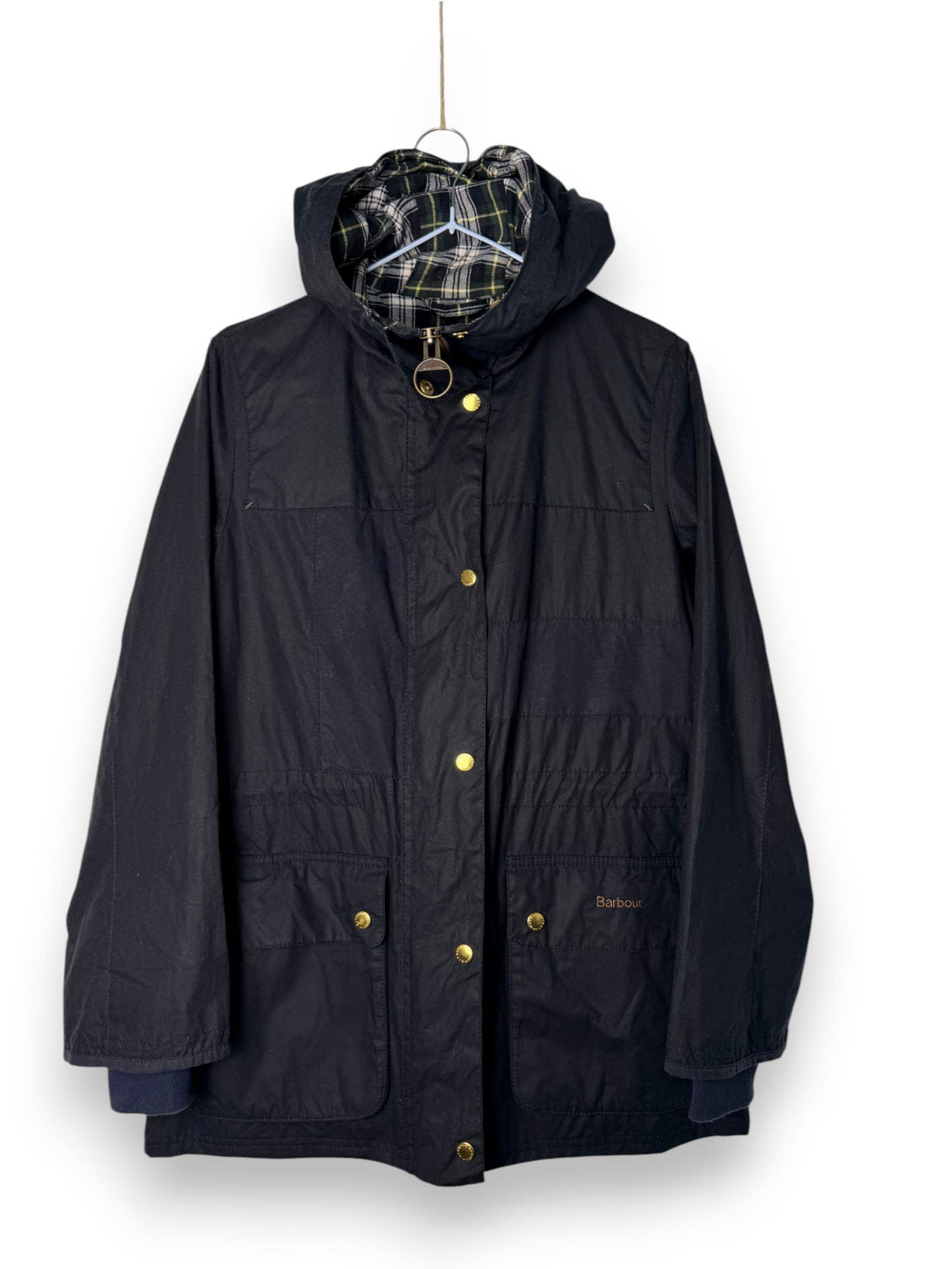Barbour Reloved Prototype Lady Wax Jacket Navy UK10 / Medium