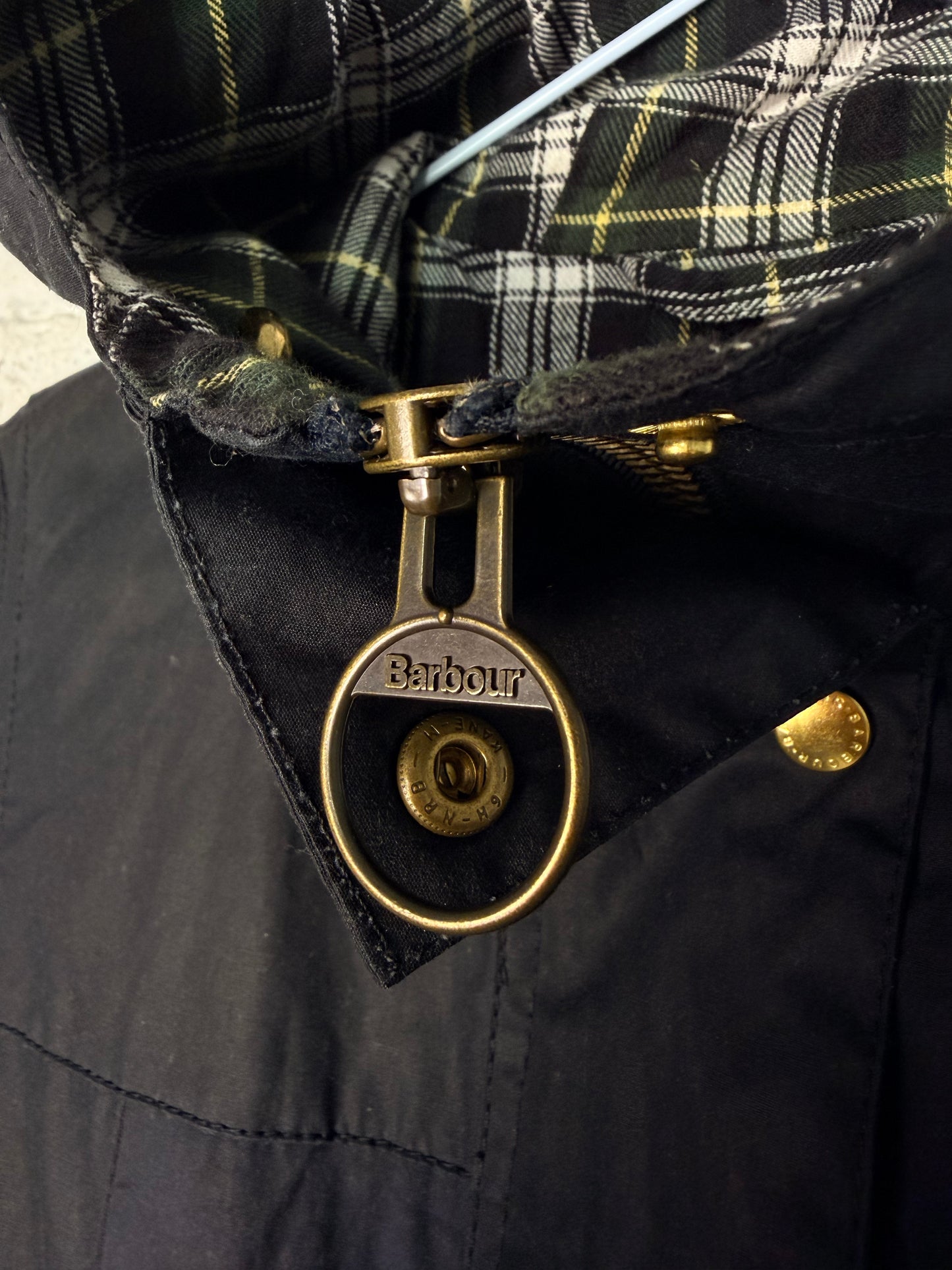 Barbour Reloved Prototype Lady Wax Jacket Navy UK10 / Medium