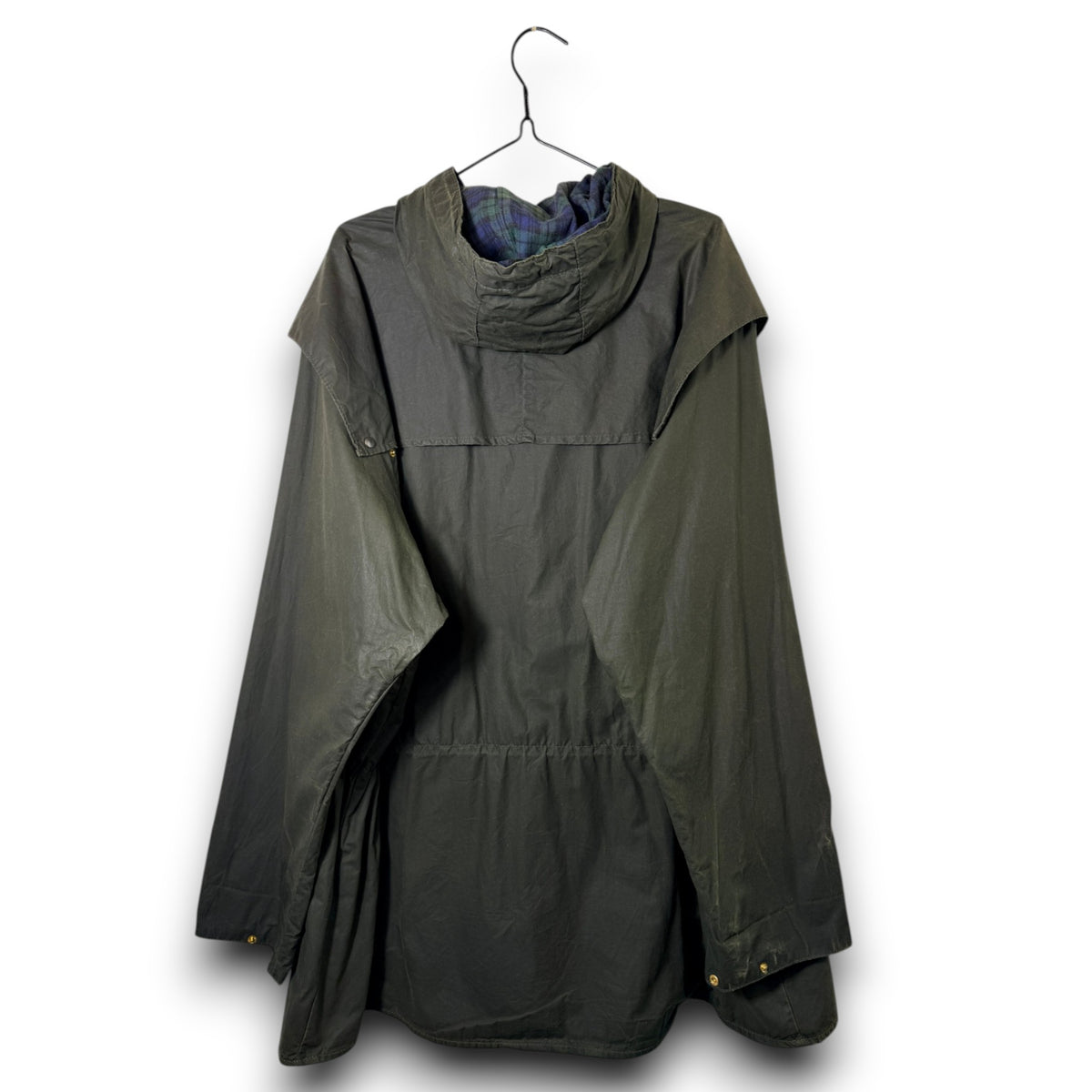 Barbour A5 Lined Durham Wax Jacket Sage Green C48 Size XL Vintage 90s