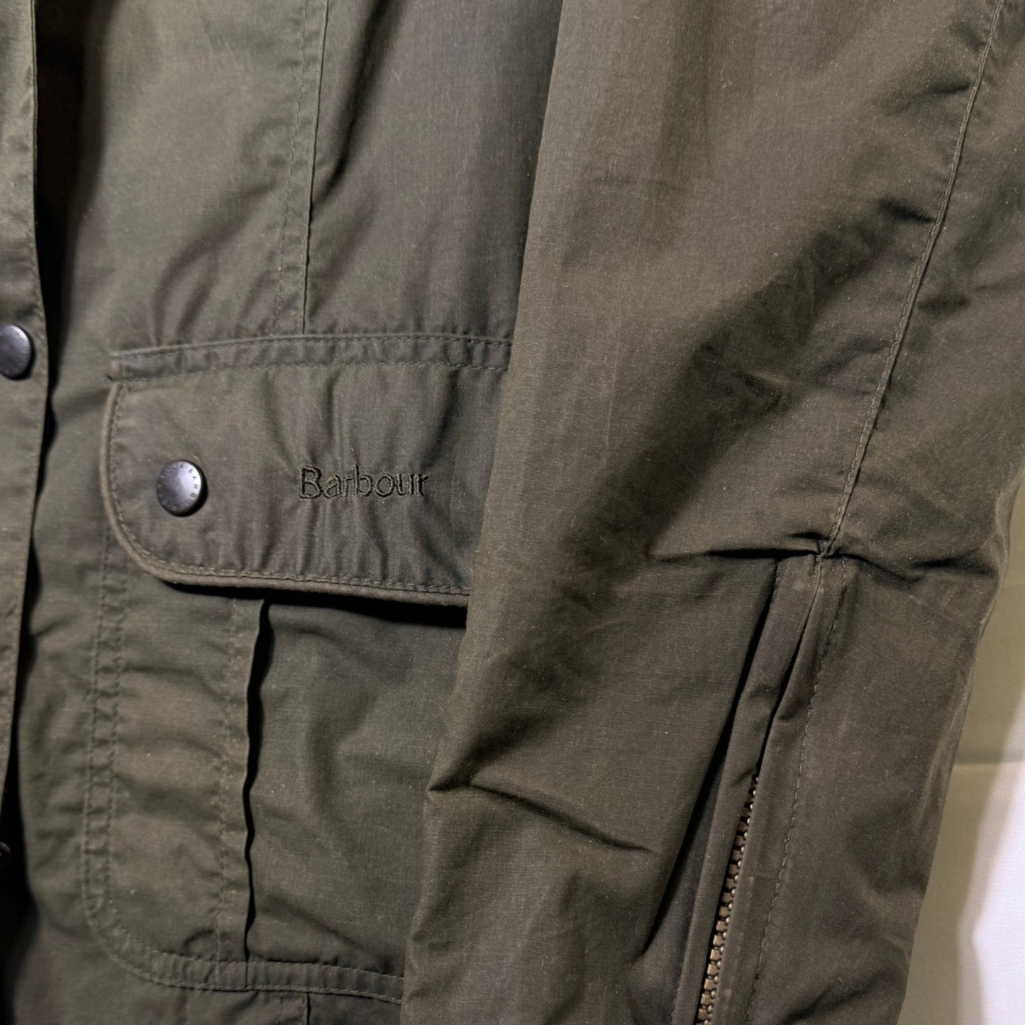 Barbour Flyweight Utility Jacket UK14 Sage Green Women's Vintage
