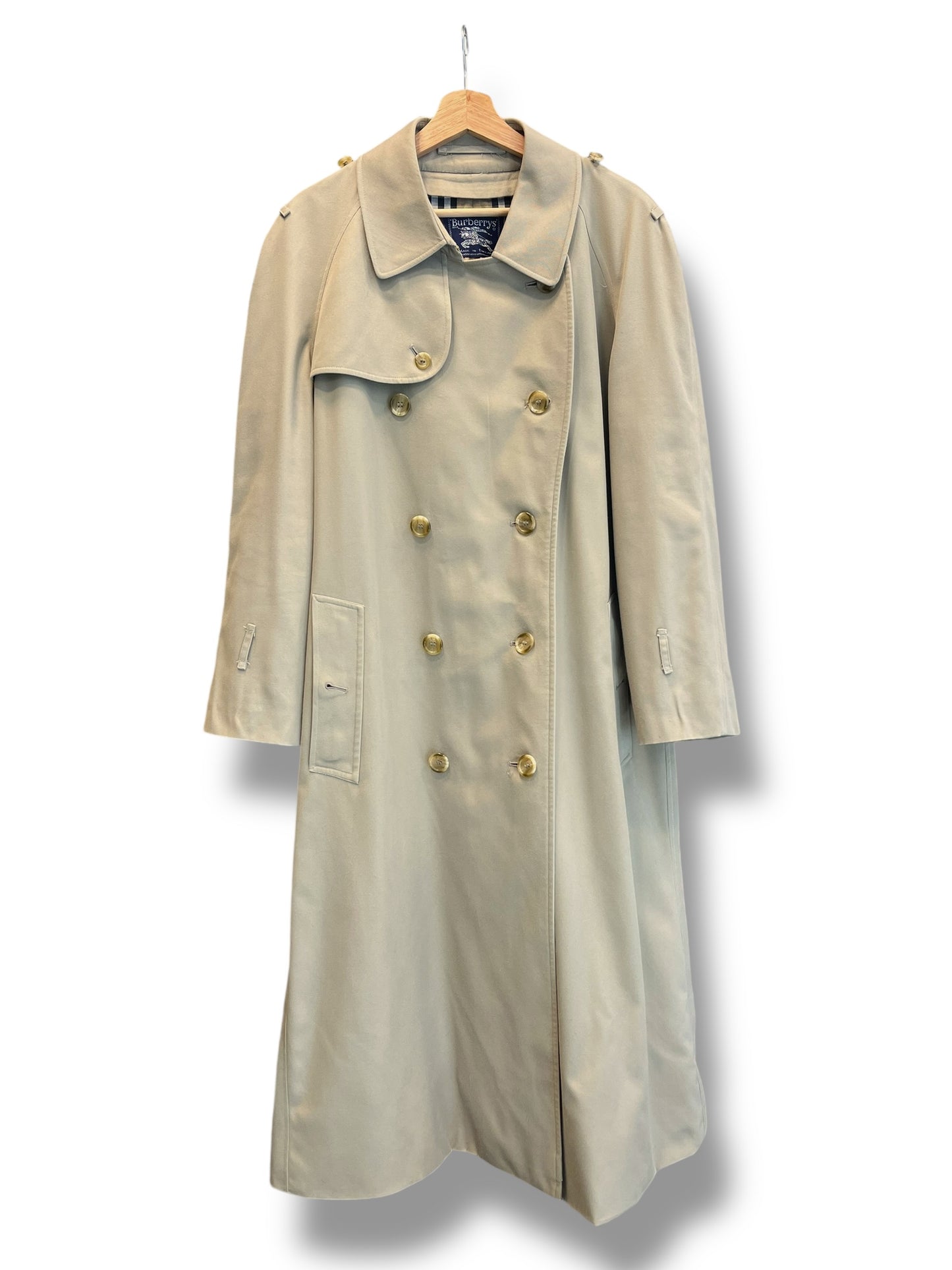 Burberry Trench Coat – Beige – 90s – XL Women